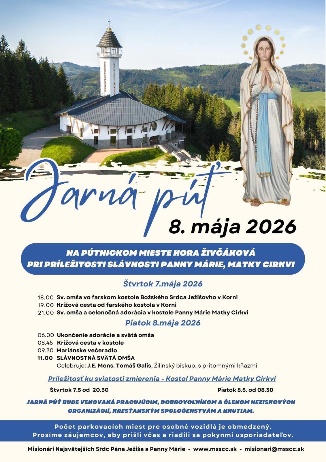 Živčáková, jarná púť, plagát