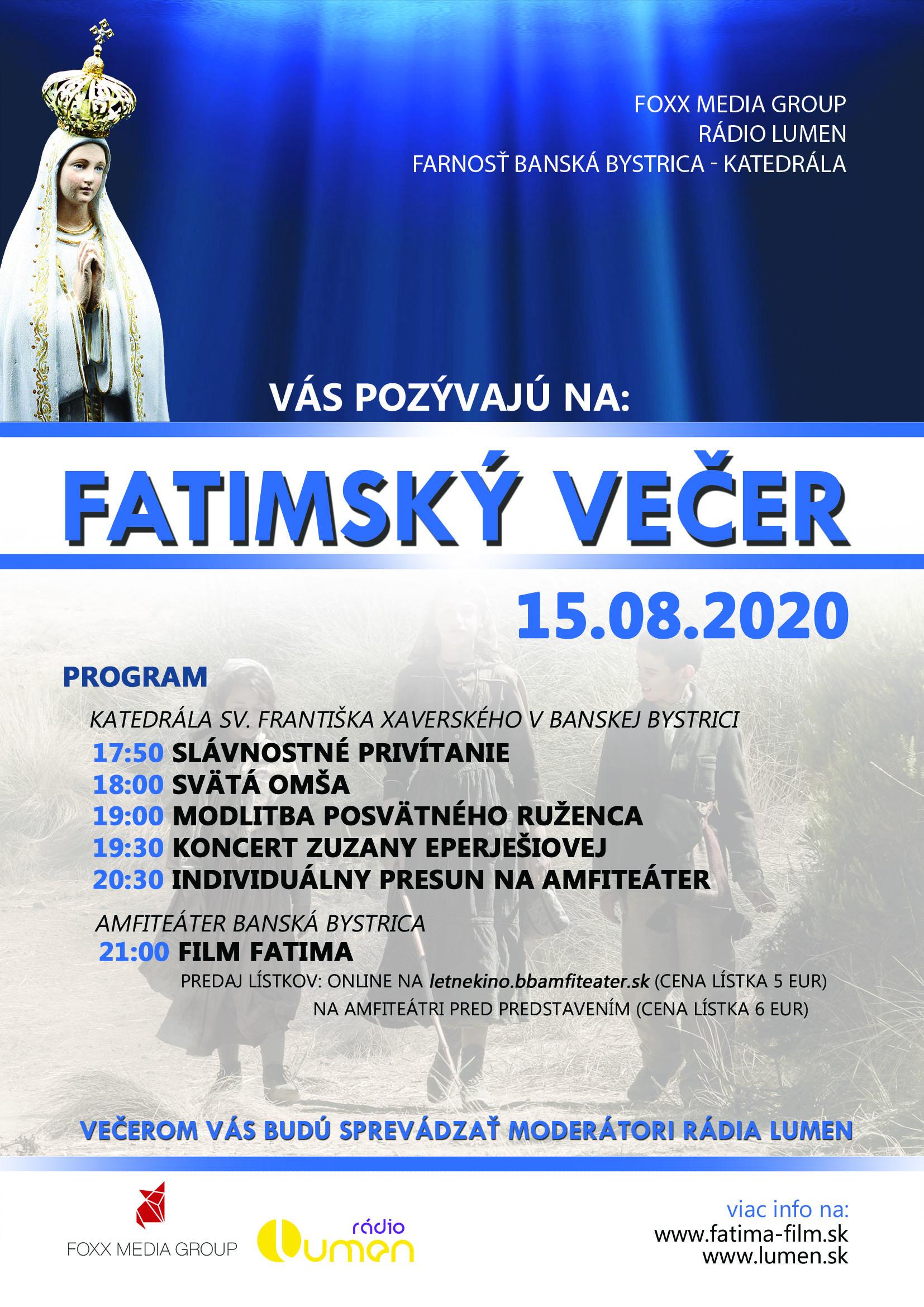 Banska Bystrica, Fatimsky vecer