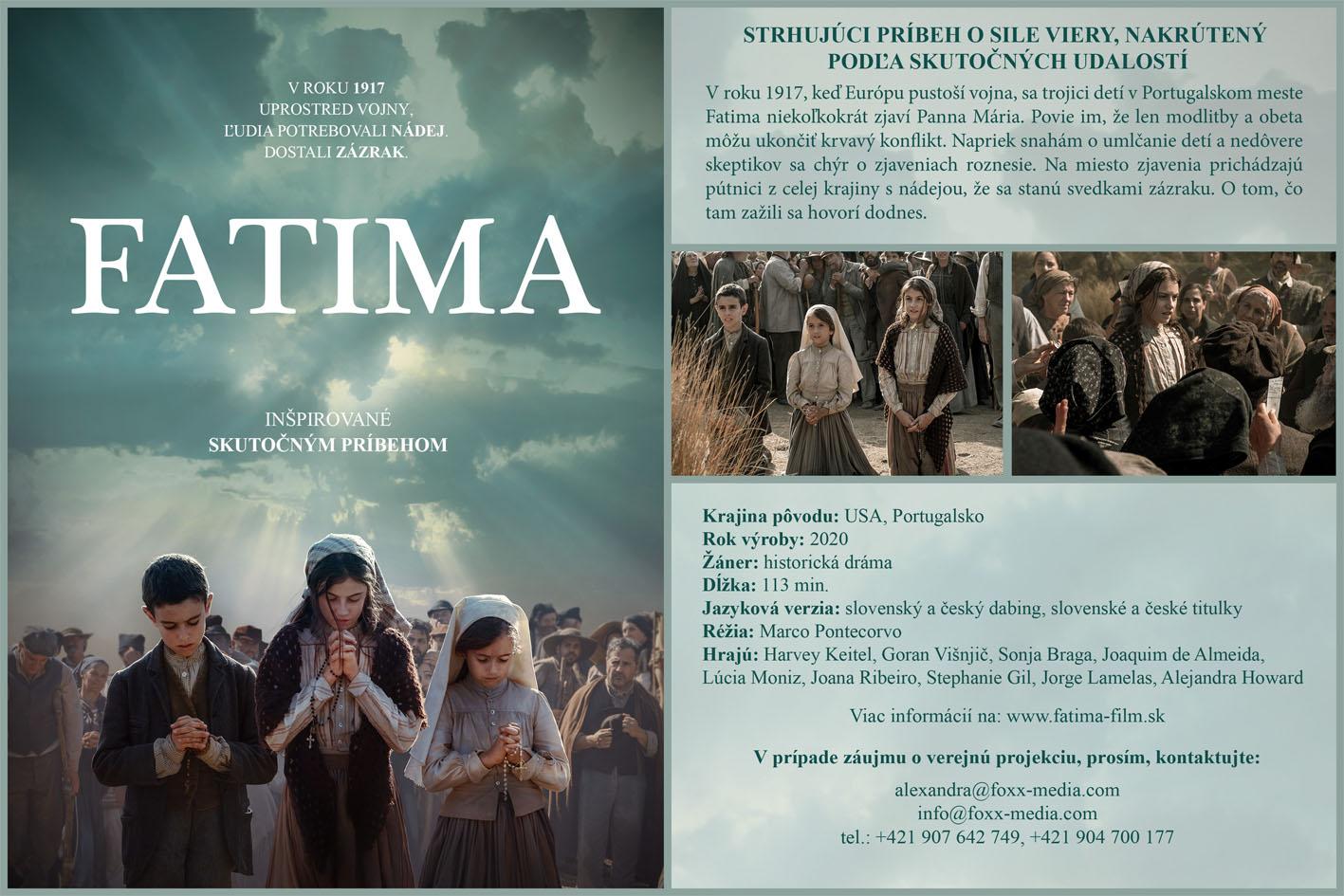 Film, Fatima, projekcie