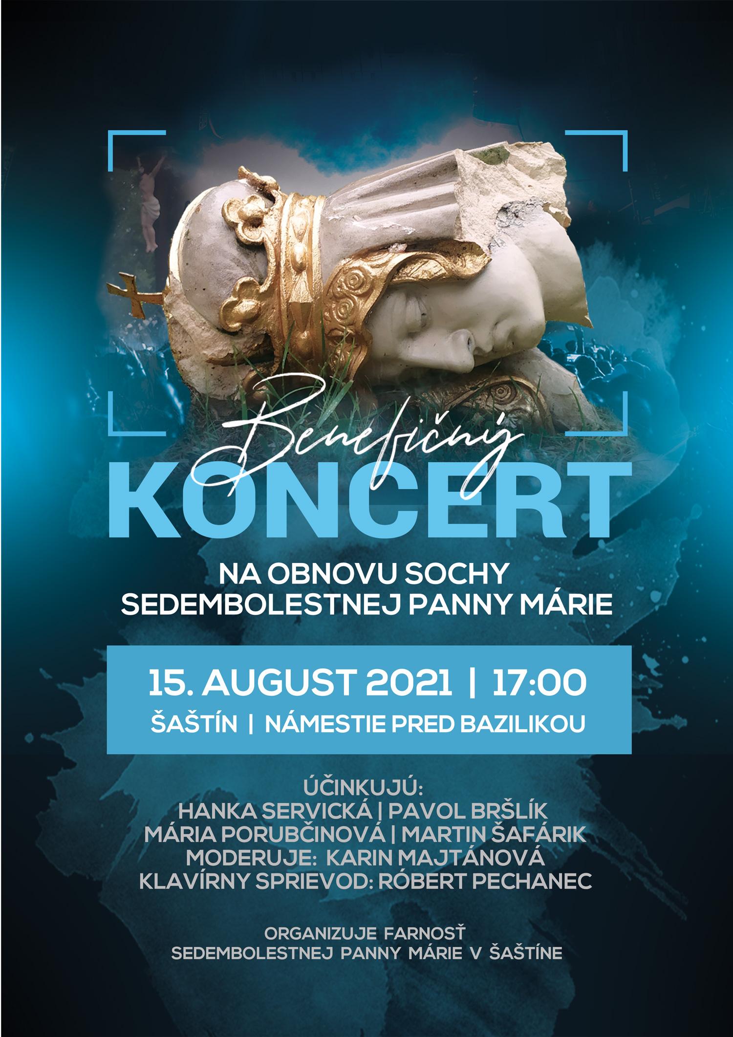 Sastin, koncert, Sedembolestna, plagat