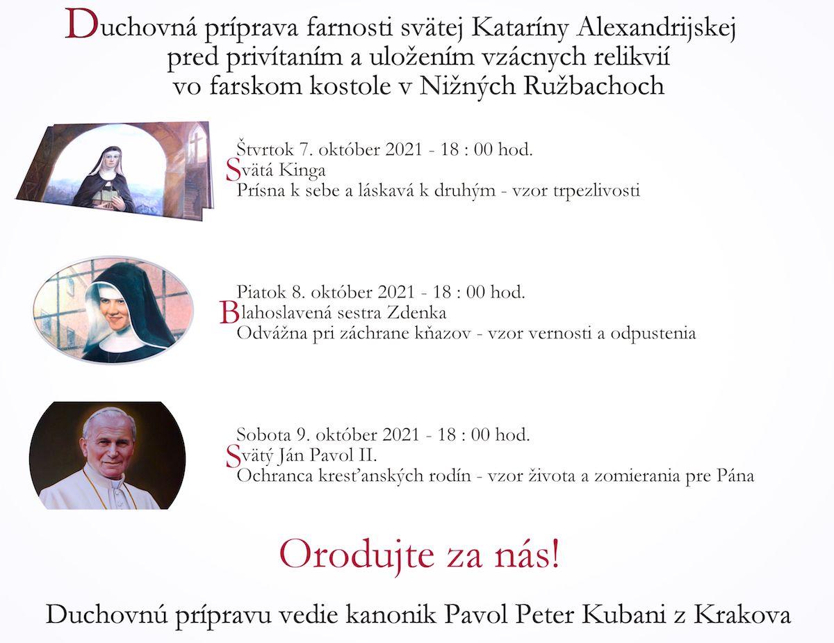 Nizne Ruzbachy, kardinal, Dzivis, duchovna