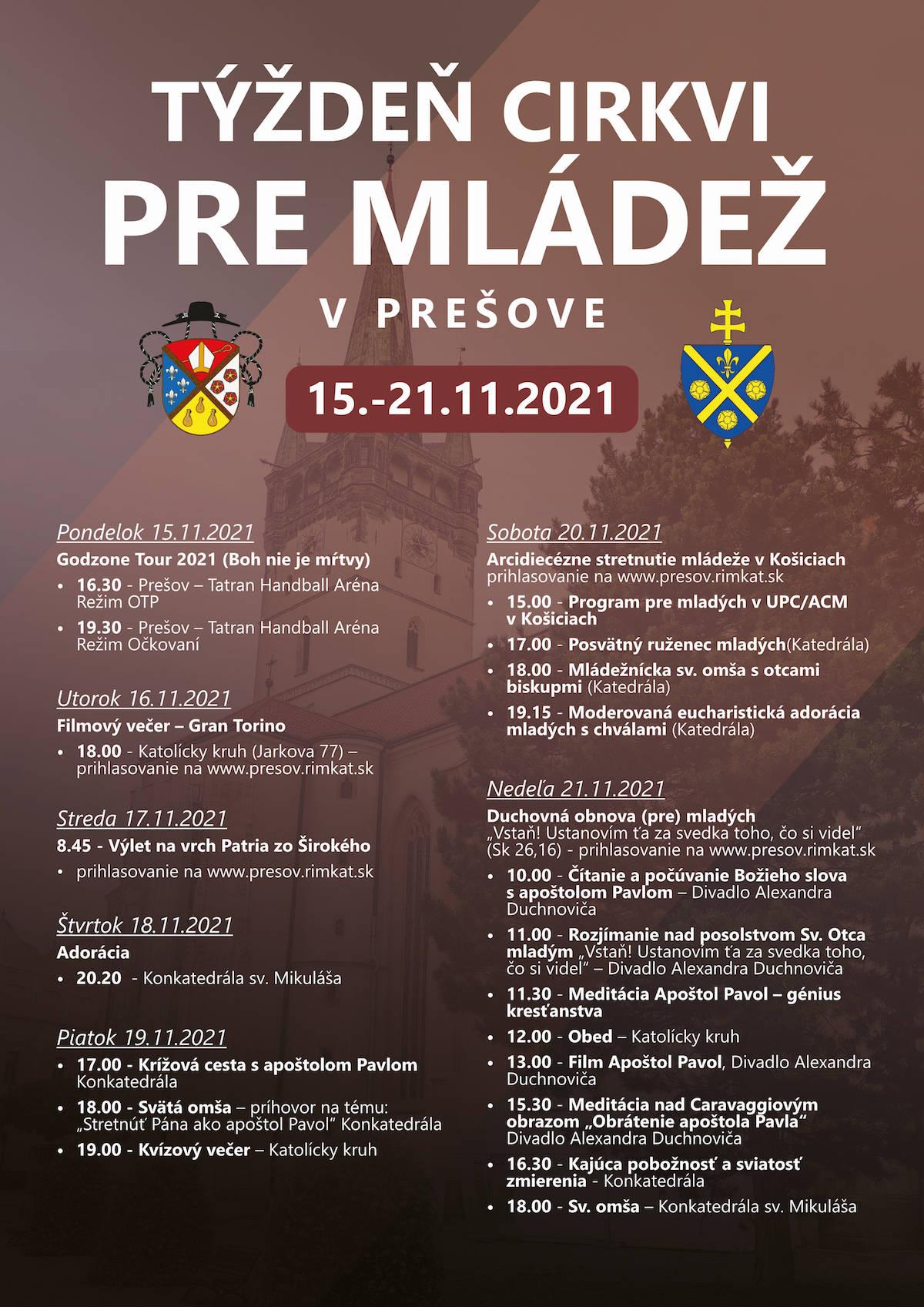 Presov, Tyzden Cirkvi pre mladez, plagat