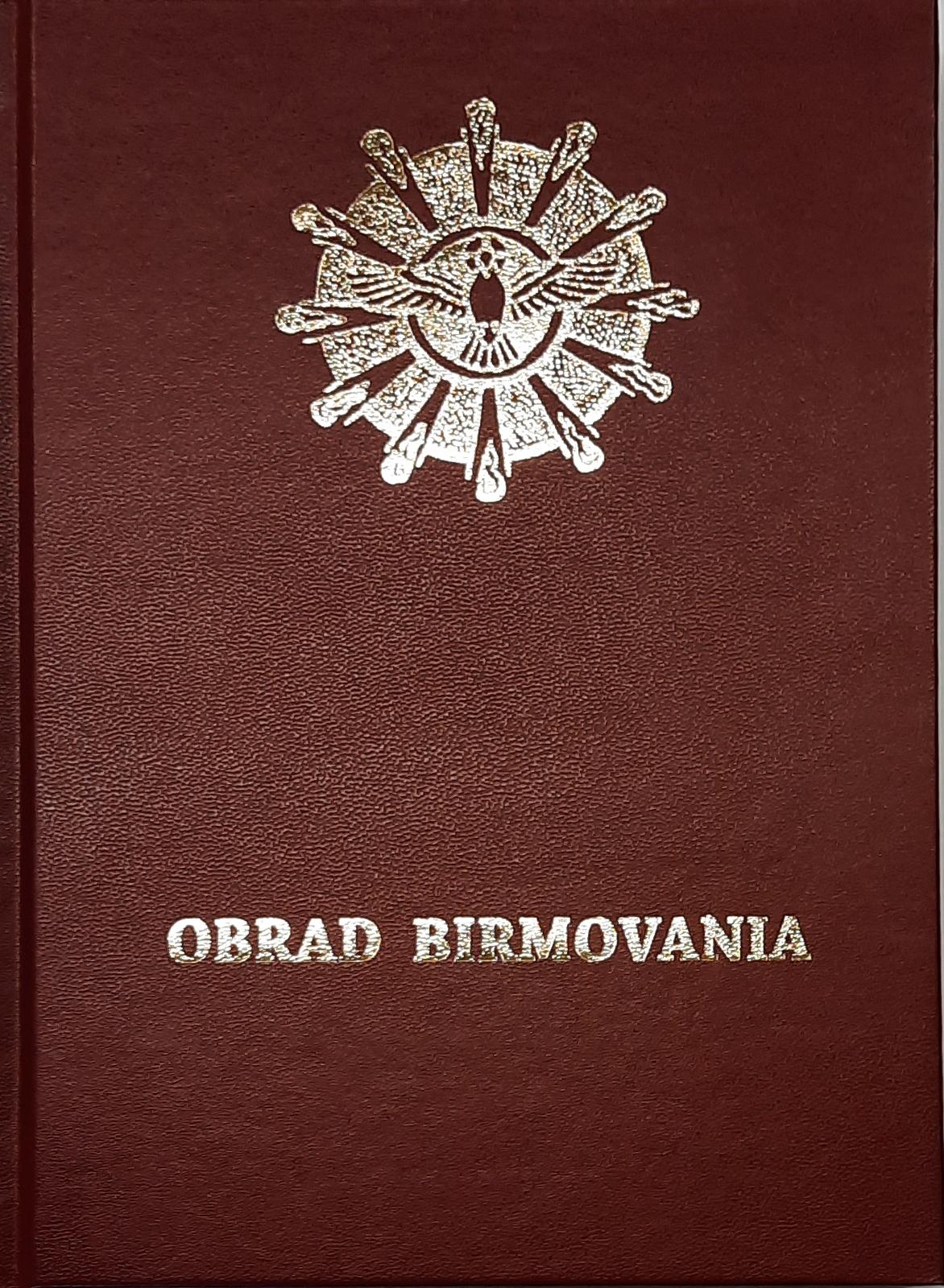 Obrad birmovania, kniha