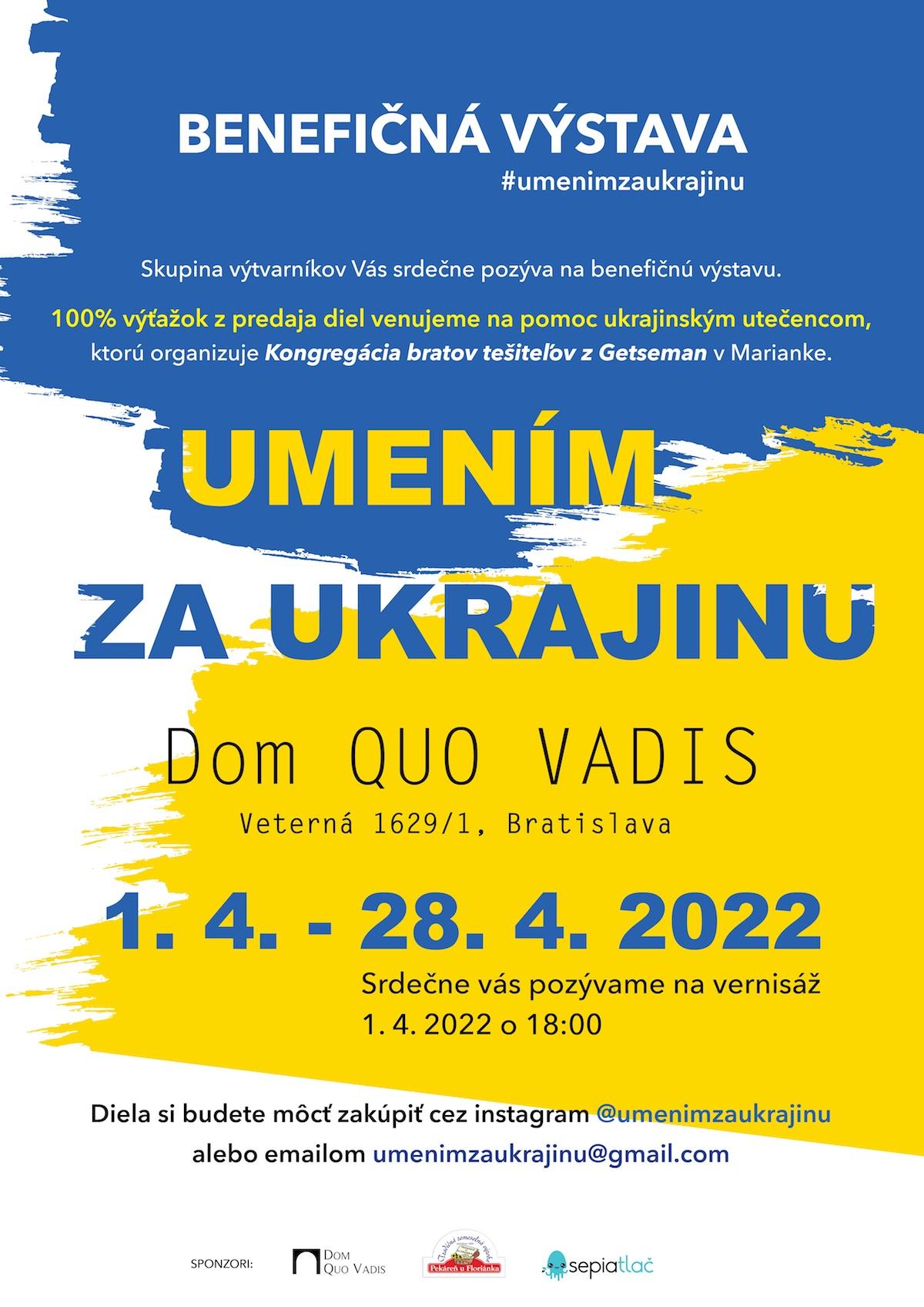 Bratislava, Dom Quo Vadis, Umenim pre Ukrajinu, plagat