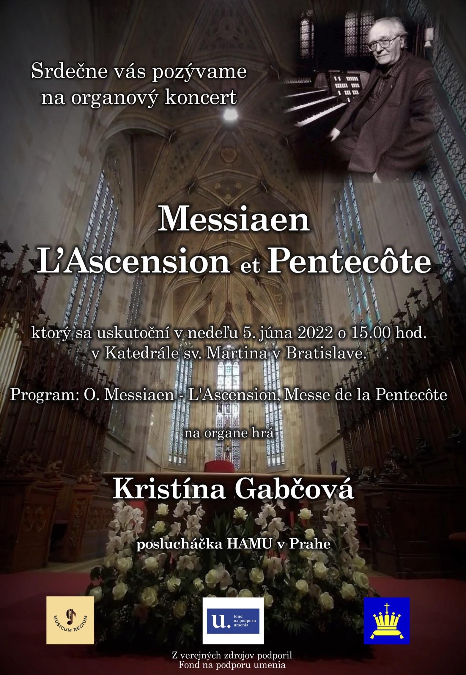 Bratislava, katedrala, koncert, Messian, plagat