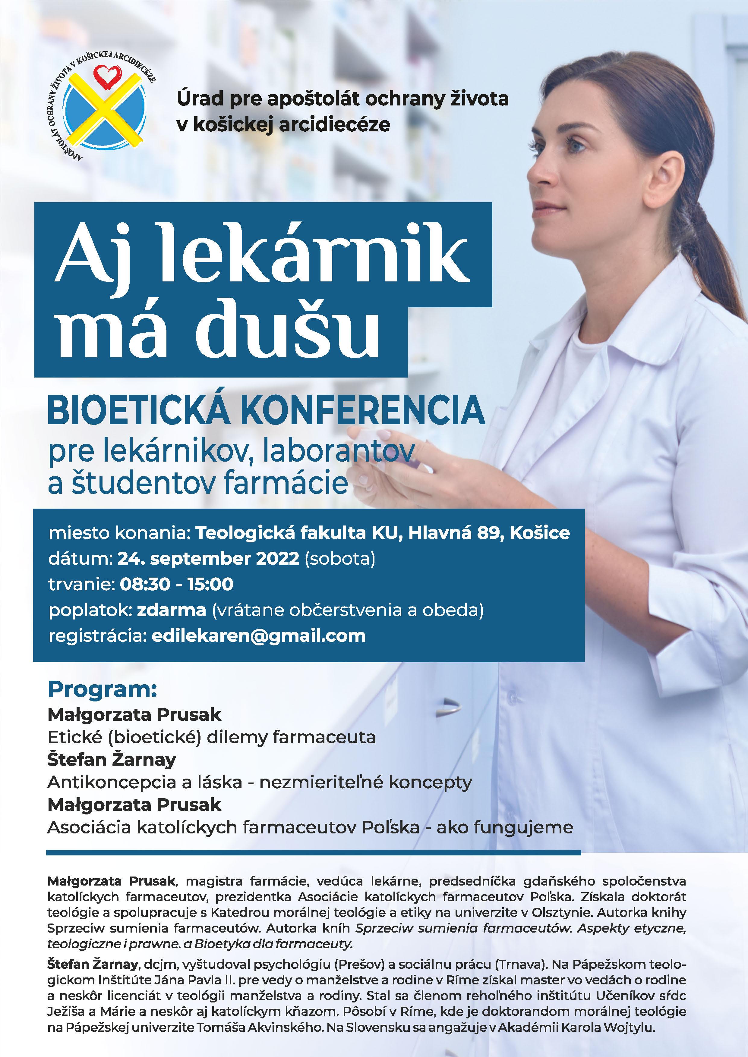 Kosice, farmaceut, plagat