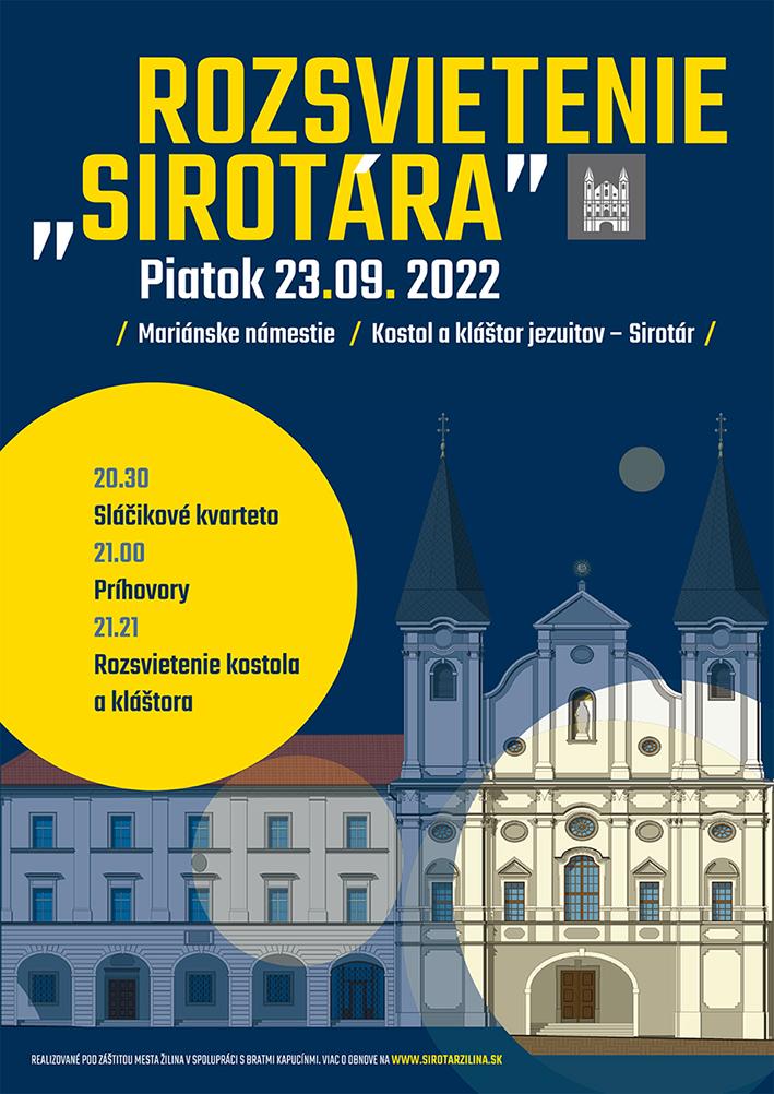 Zilina, sirotar, rozsvietenie, plagat