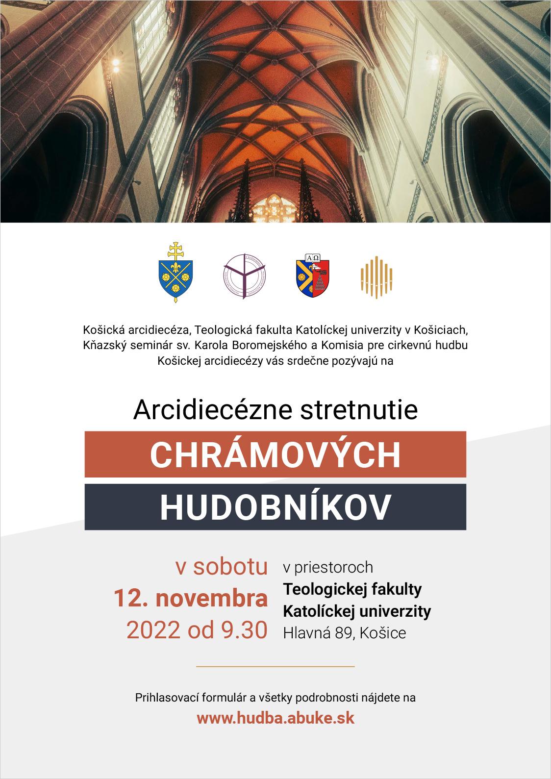 Kosice, stretnutie, chramovi, hudobnici, plagat