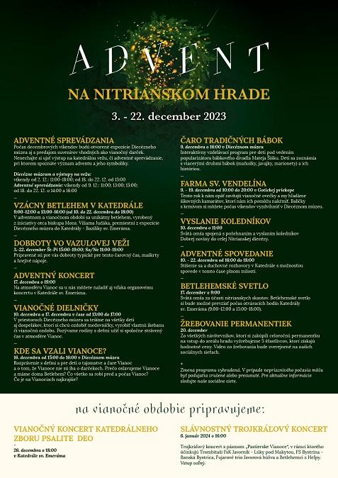 Nitra, advent, program, plagat