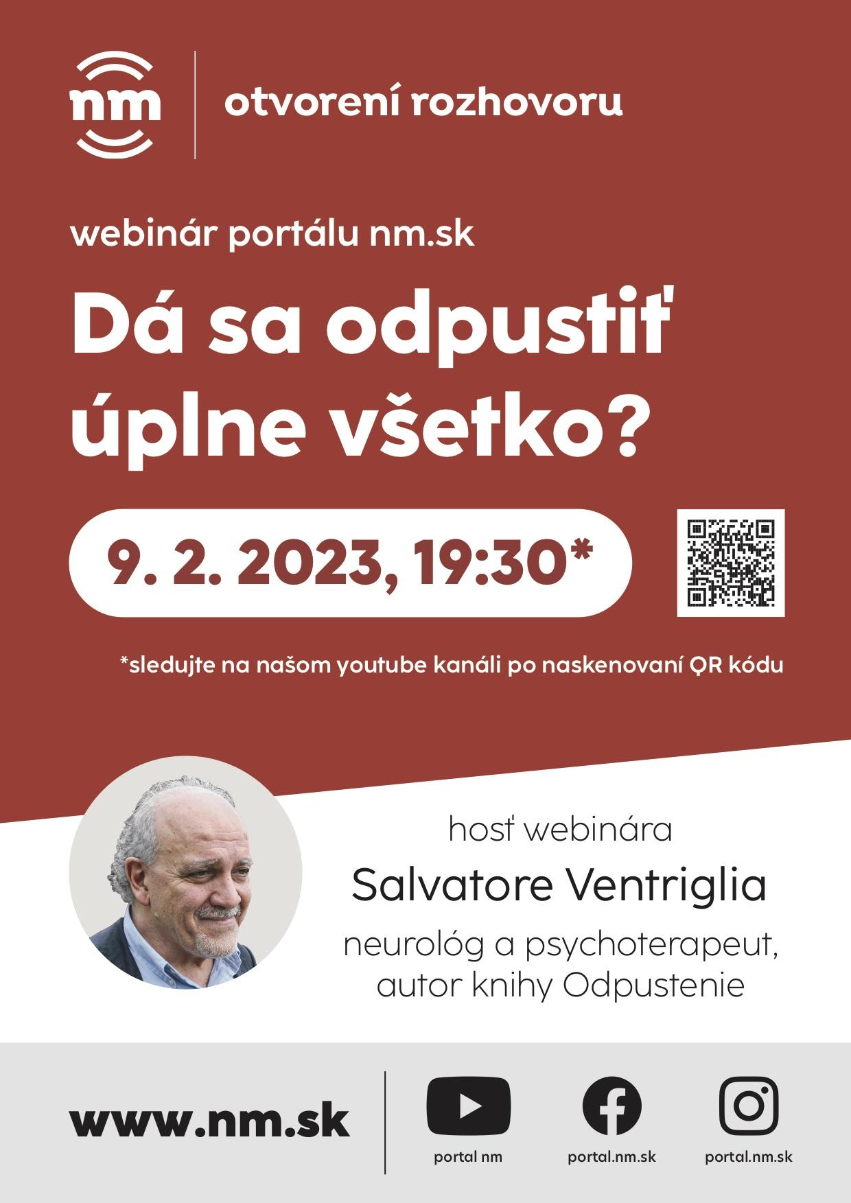 Bratislava, webinar, odpustenie, plagat