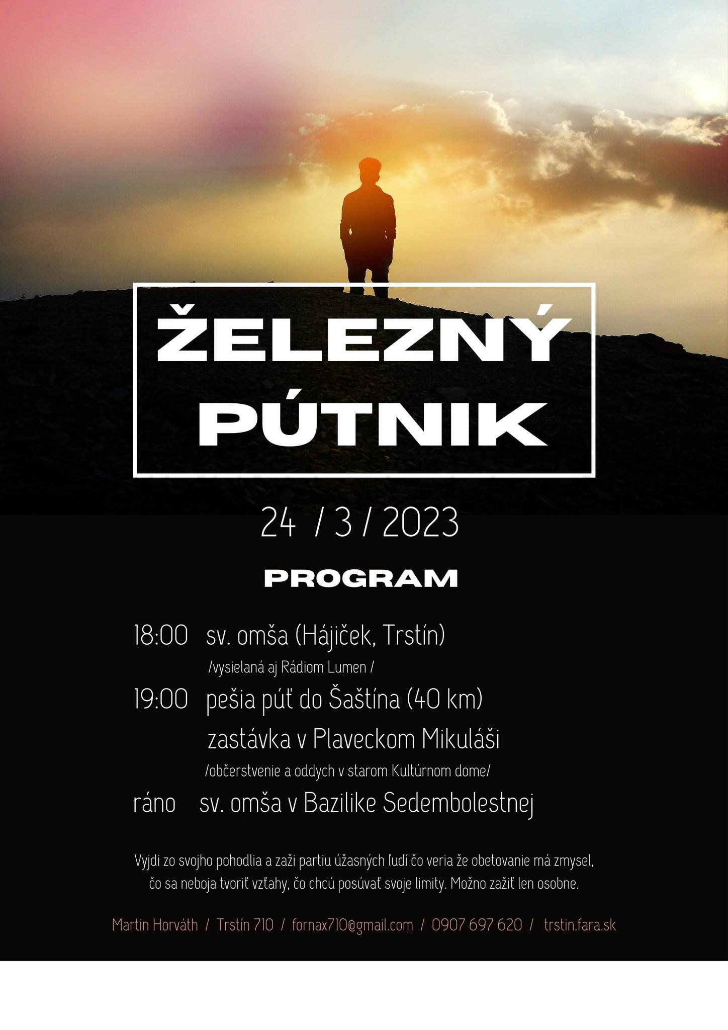 Bratislava, Trstin, Zelezny putnik, plagat