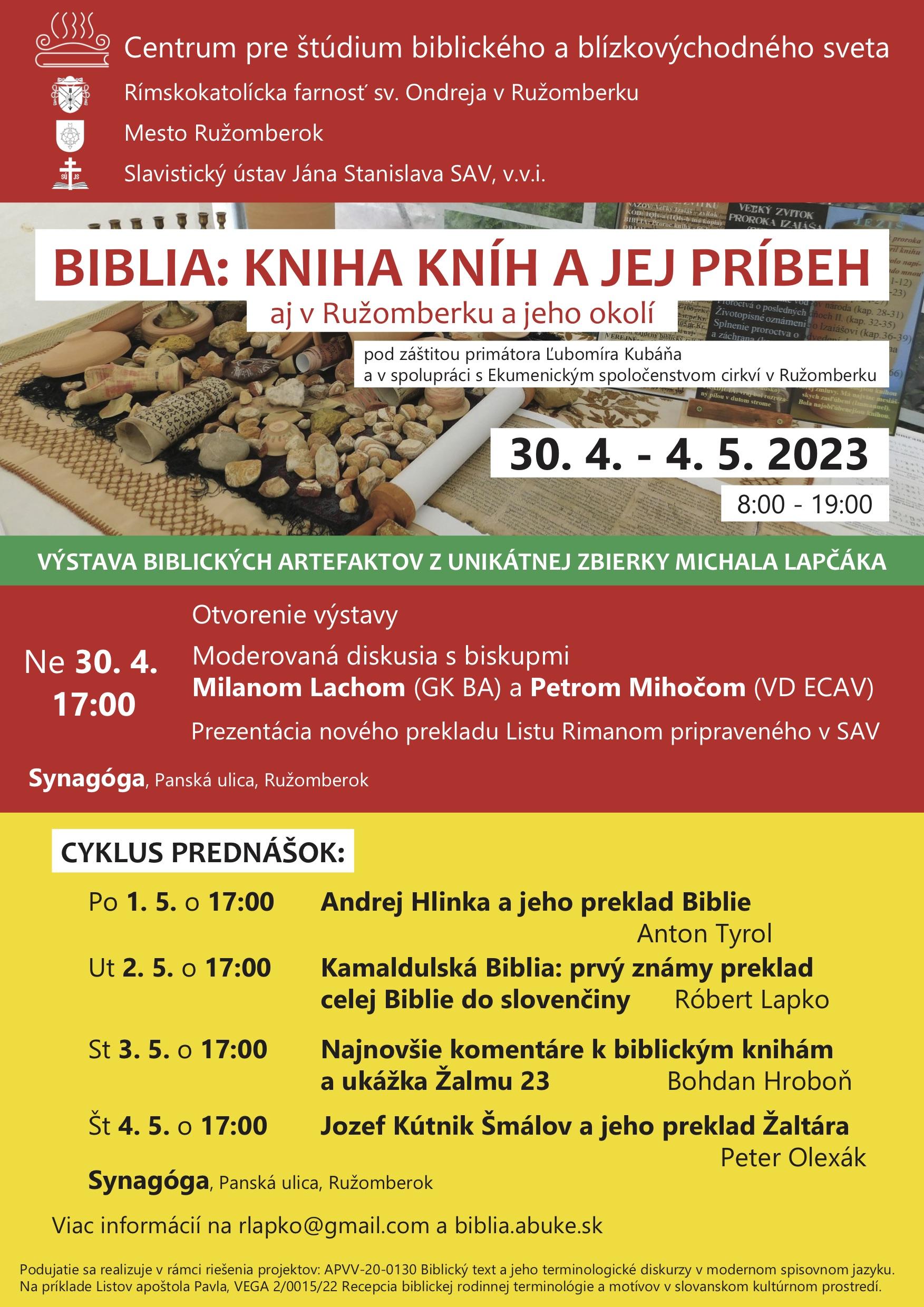 Ruzomberok, Biblia, plagat