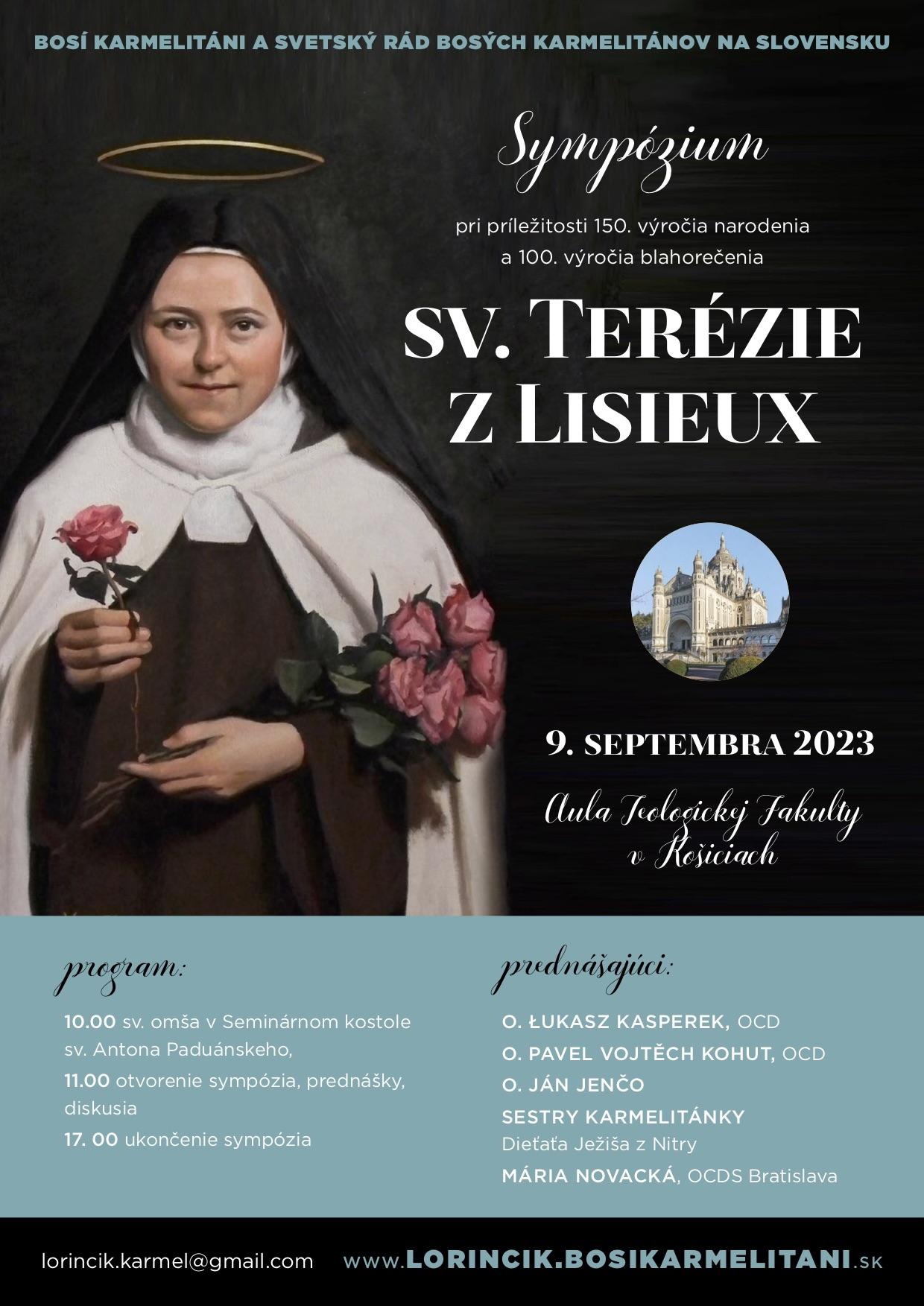 Kosice, sympozium, Lisieux, plagat