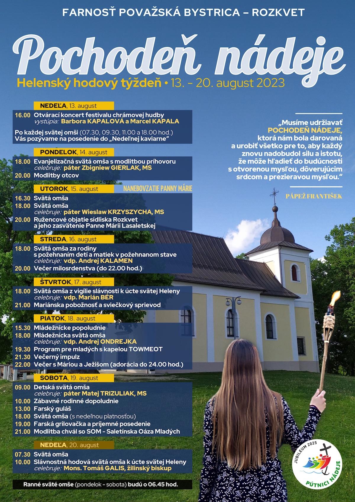 Povazska Bystrica, hodovy tyzden, plagat