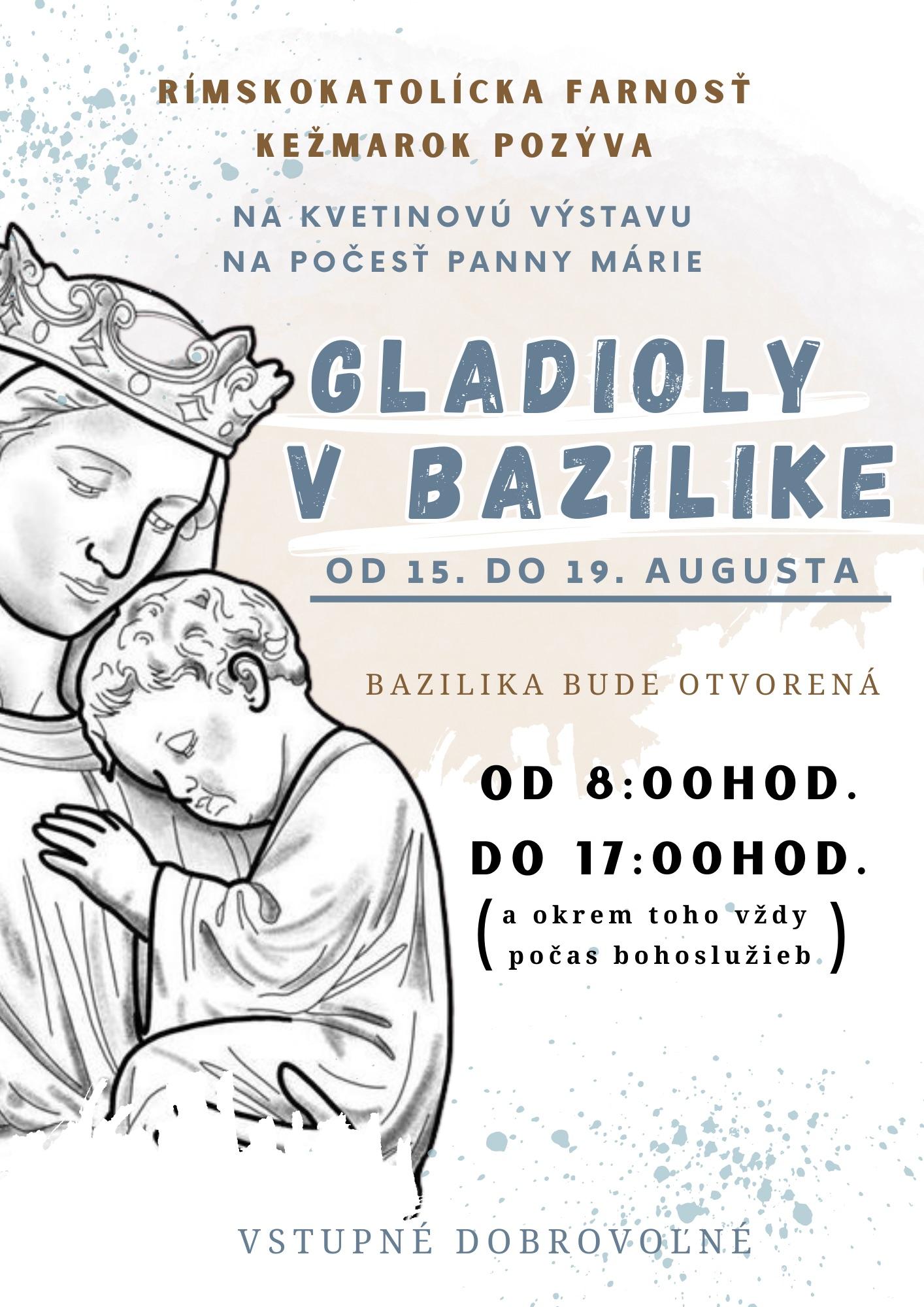 Kezmarok, gladioly, plagat