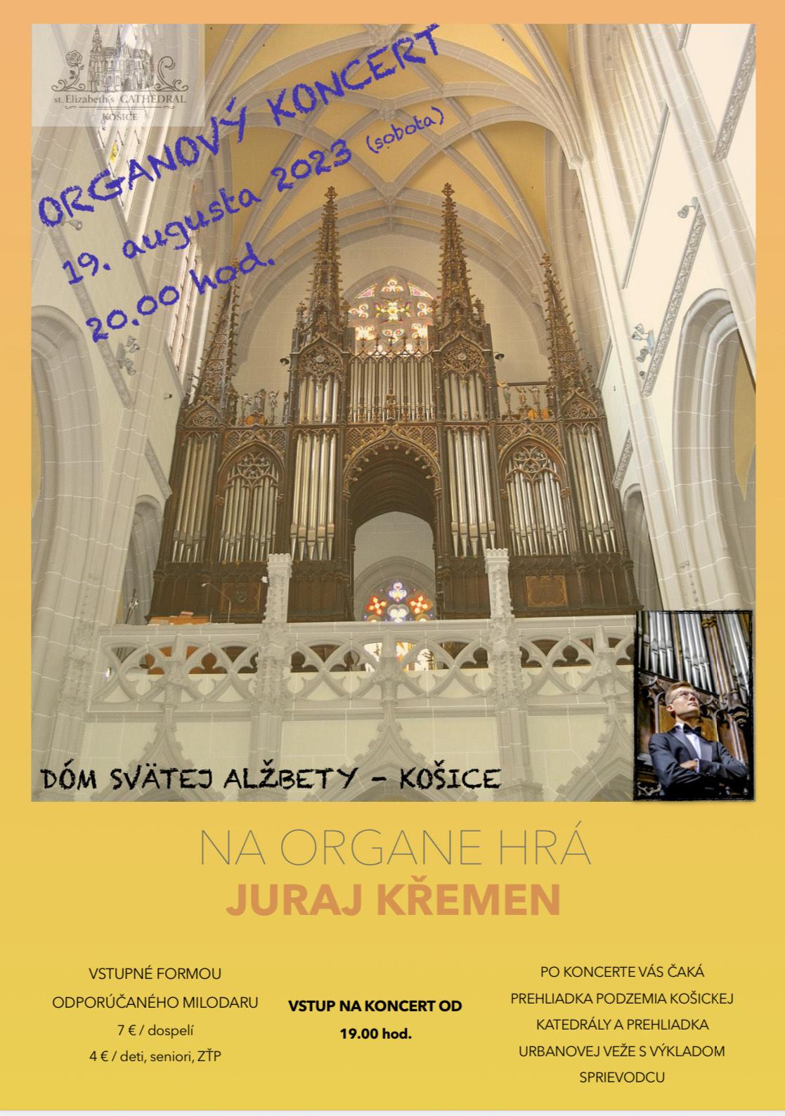 Kosice, organ, koncert, plagat