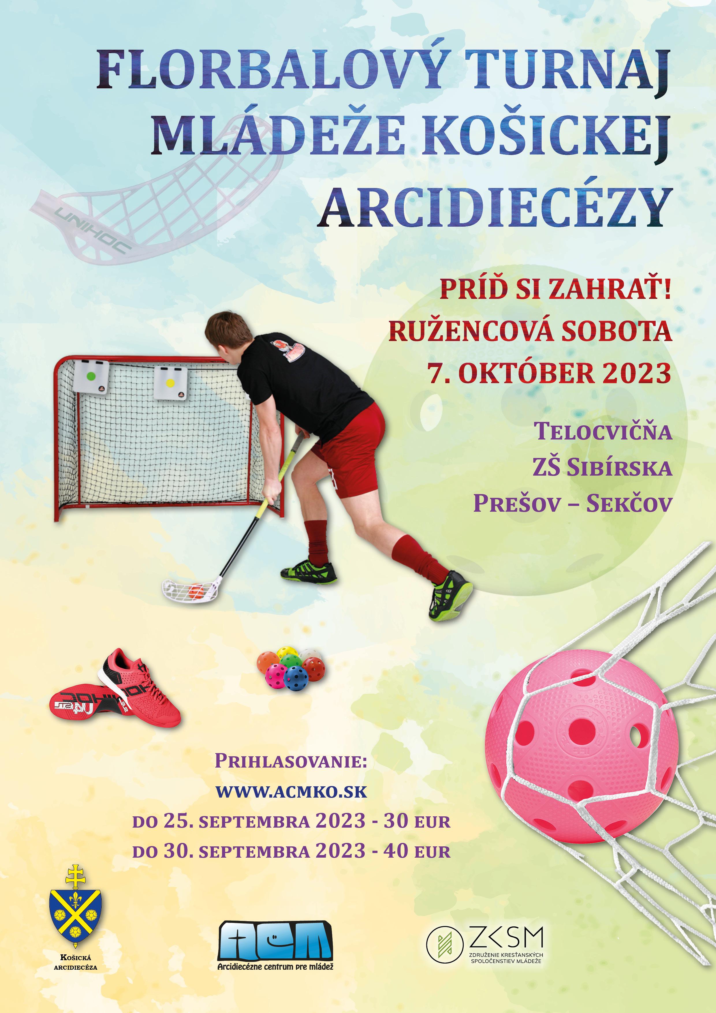 Kosice, turnaj, florbal, plagat