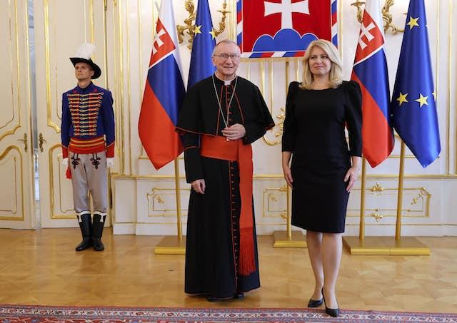Bratislava, Parolin, Caputova
