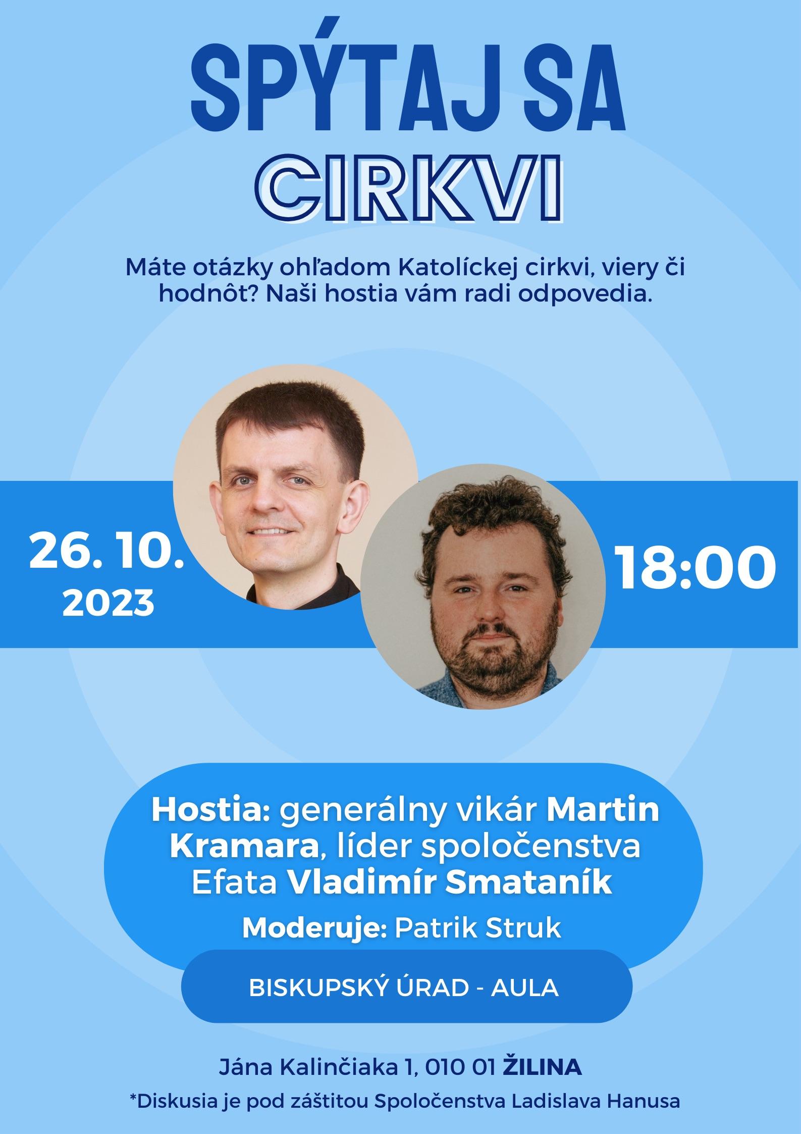 Spýtaj sa Cirkvi, Žilina, plagát
