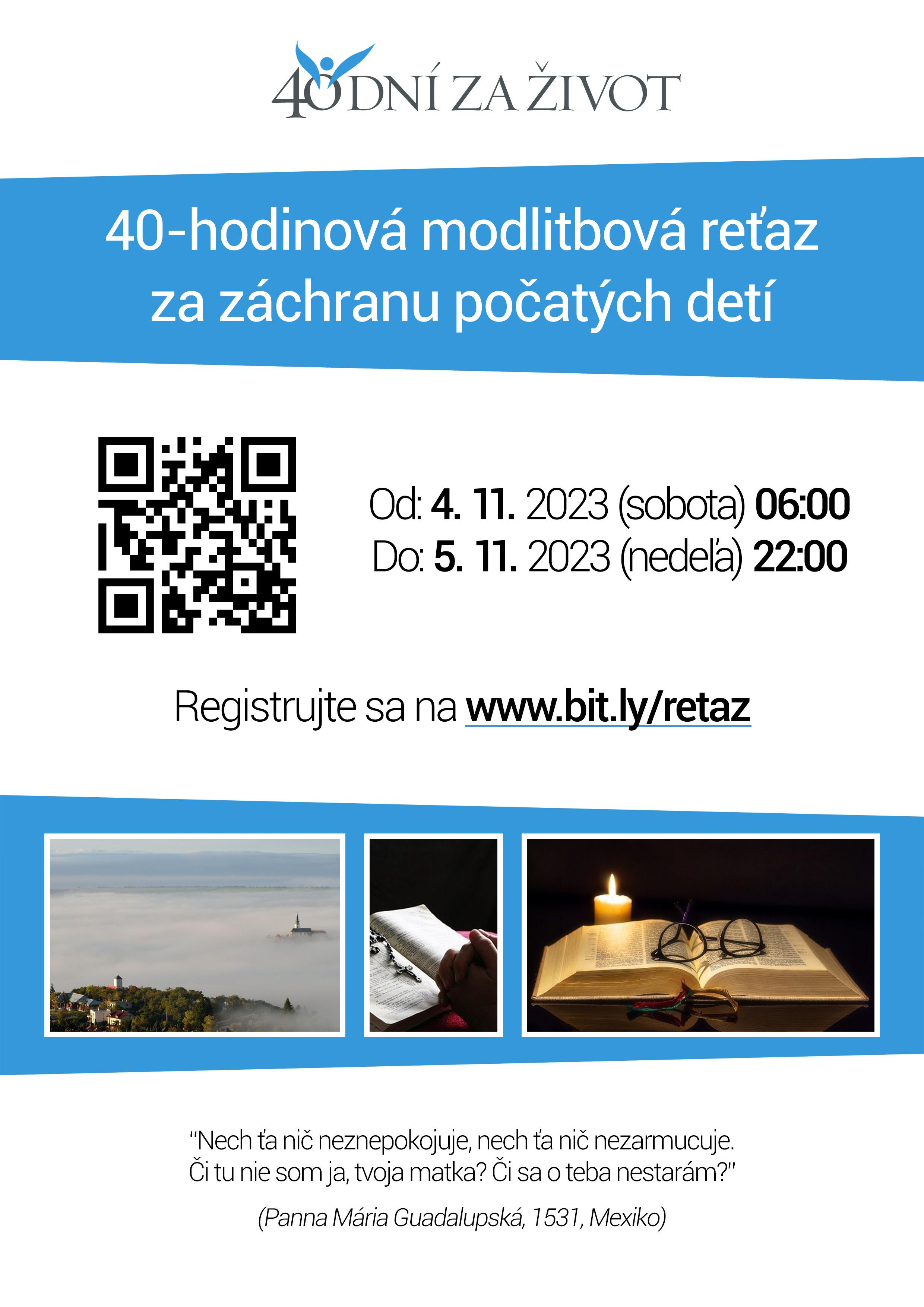 Bratislava, 40 dni za zivot, plagat