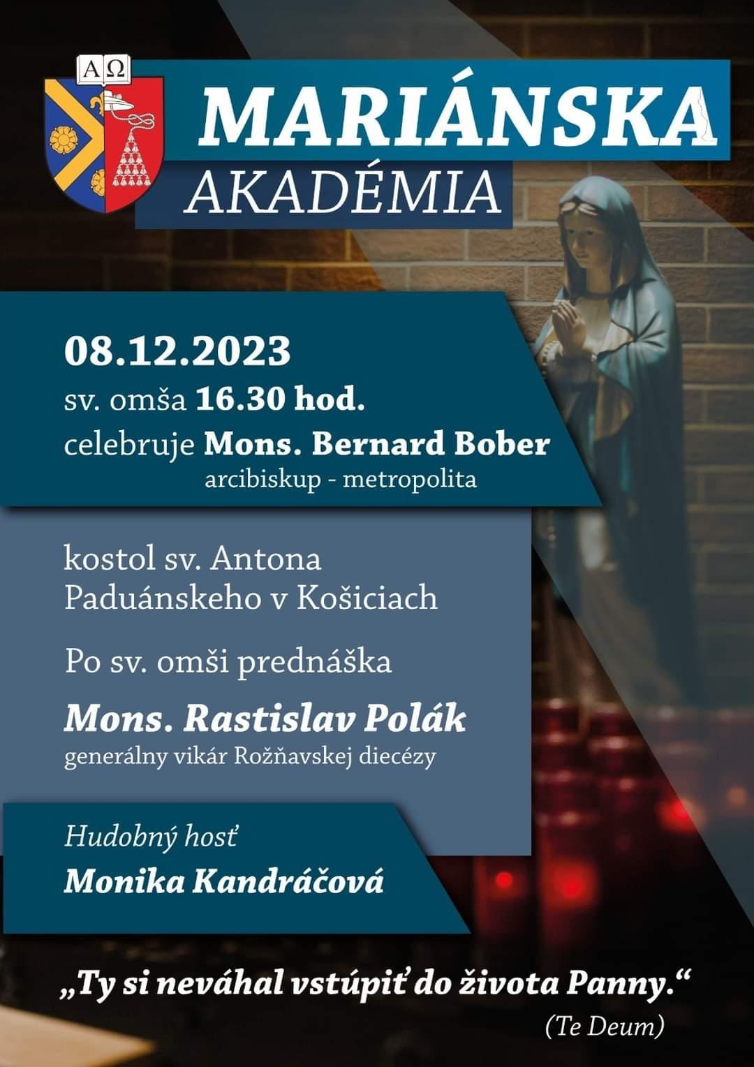 Kosice, Marianska akademia, plagat