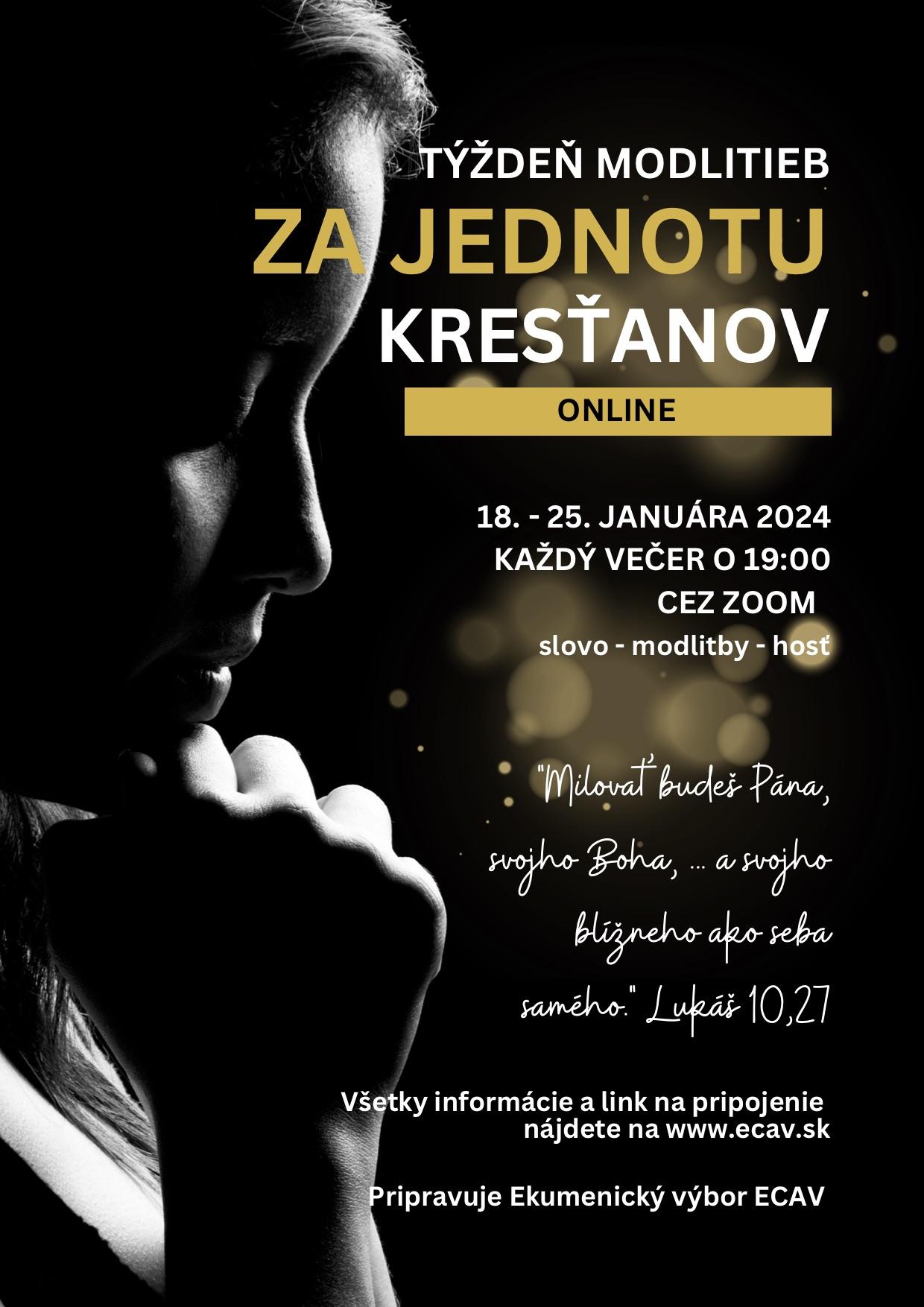 Bratislava, tyzden, modlitby, online, plagat
