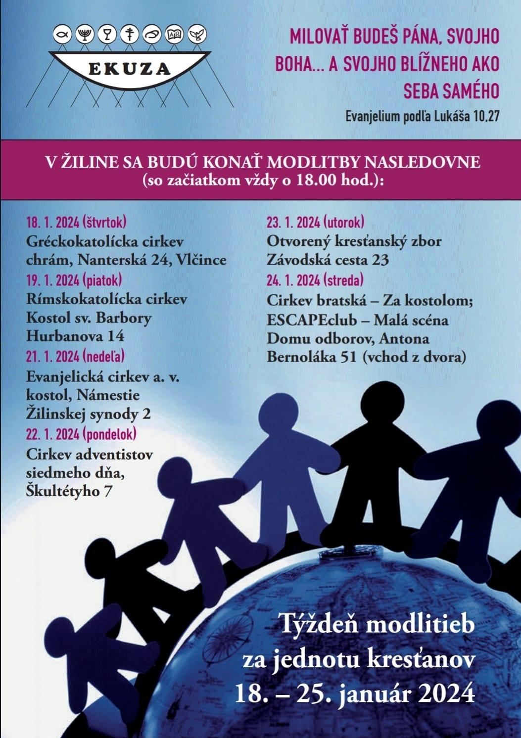 Žilina, ekumena, plagat
