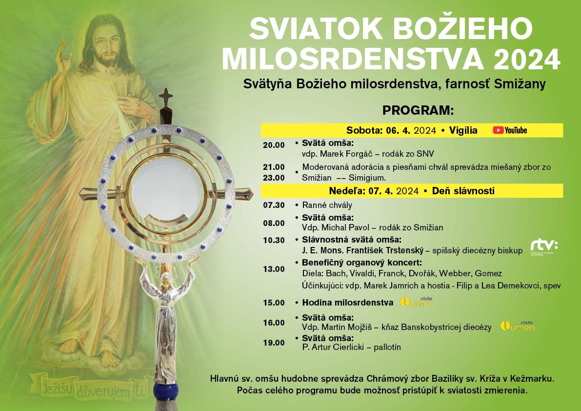 Smižany, Božie milosrdenstvo, plagát