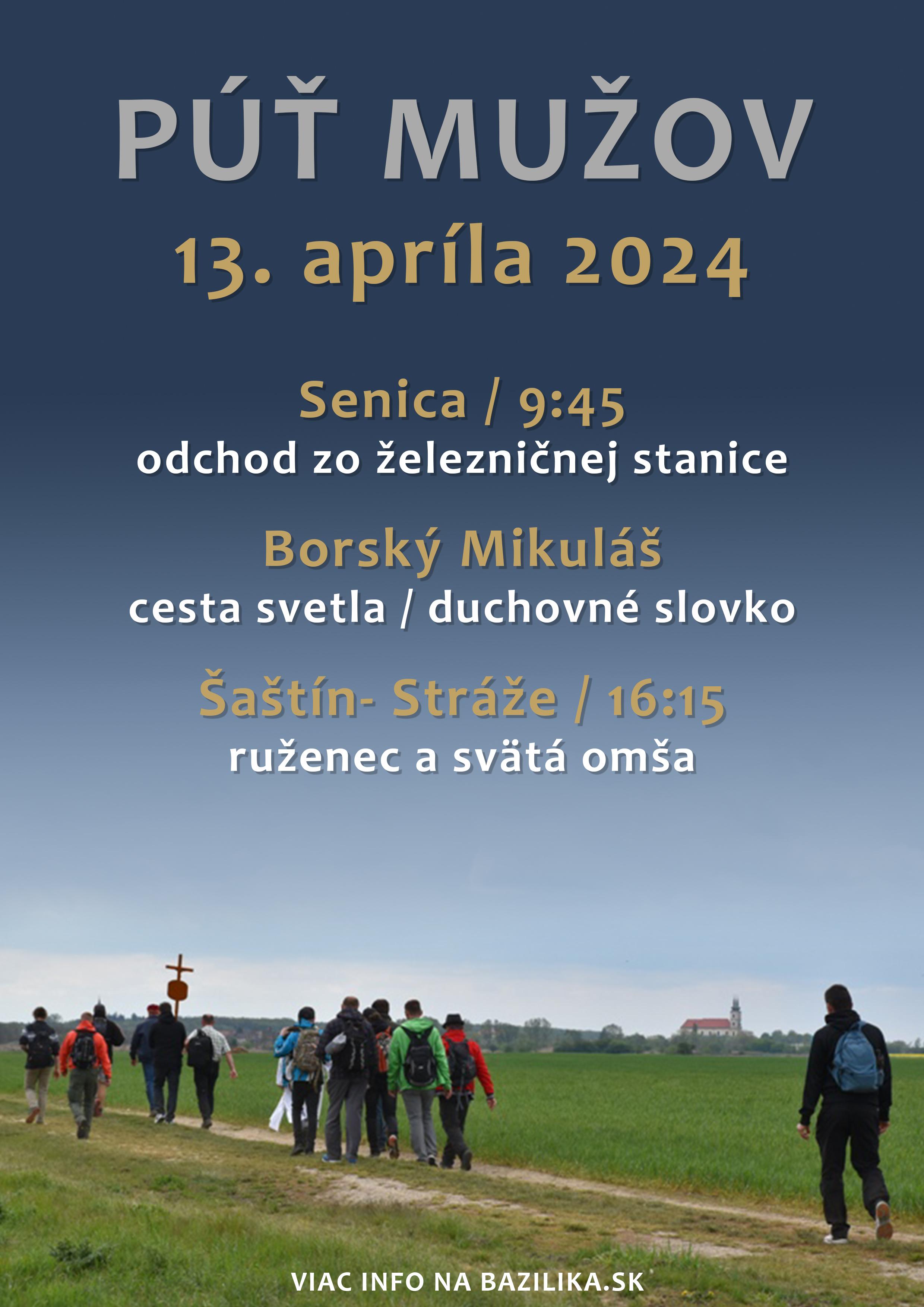 Šaštín, púť, muži