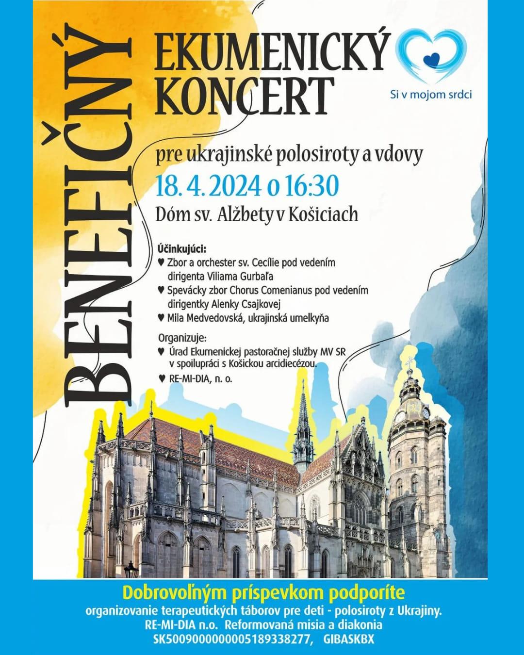 Kosice, beneficny, koncert, plagat