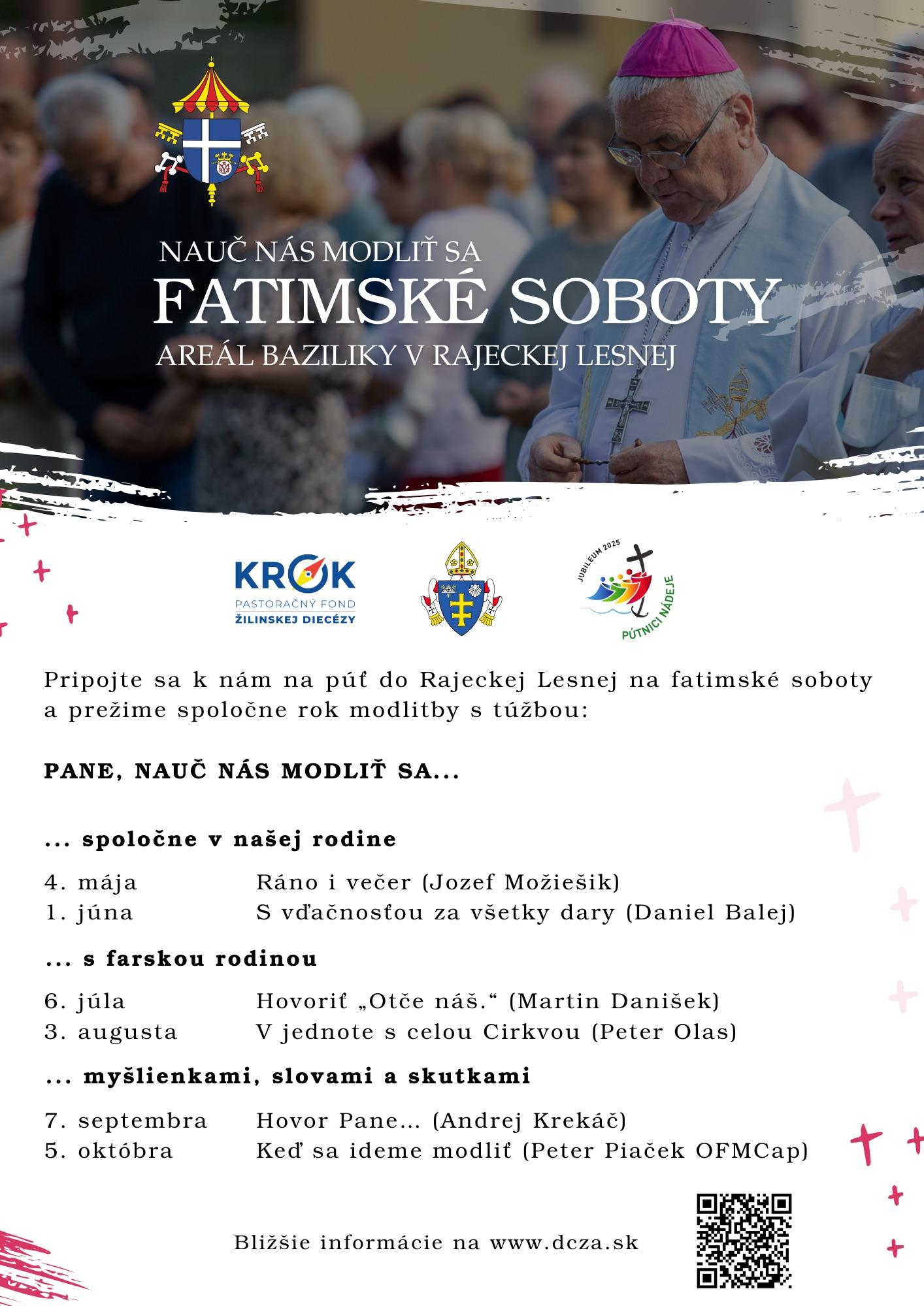 Žilina, Rajecká Lesná, modlitba, plagát