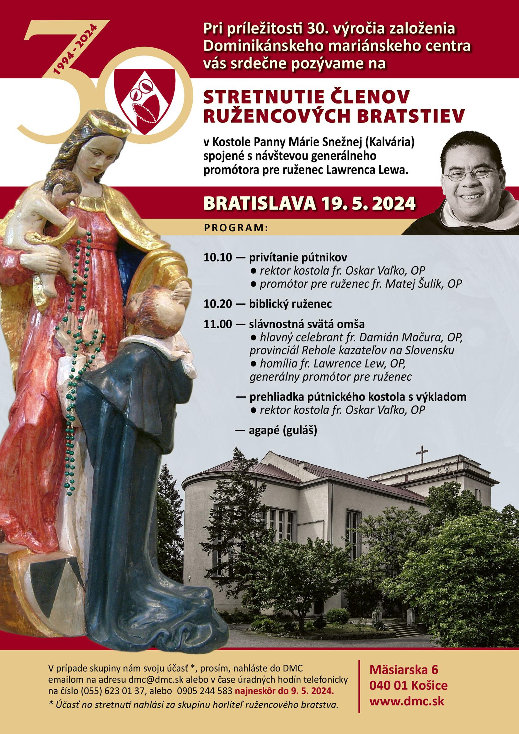 Bratislava, ružencové, plagát