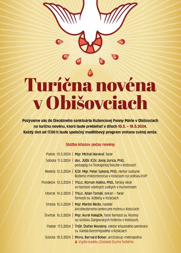 Obišovce, novéna, plagát