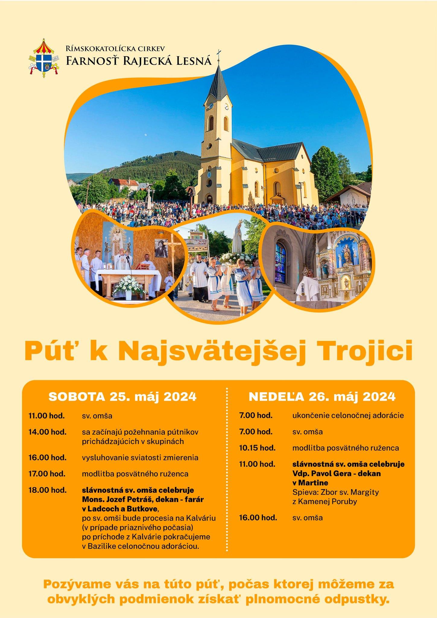 Rajecká Lesná, púť, plagát