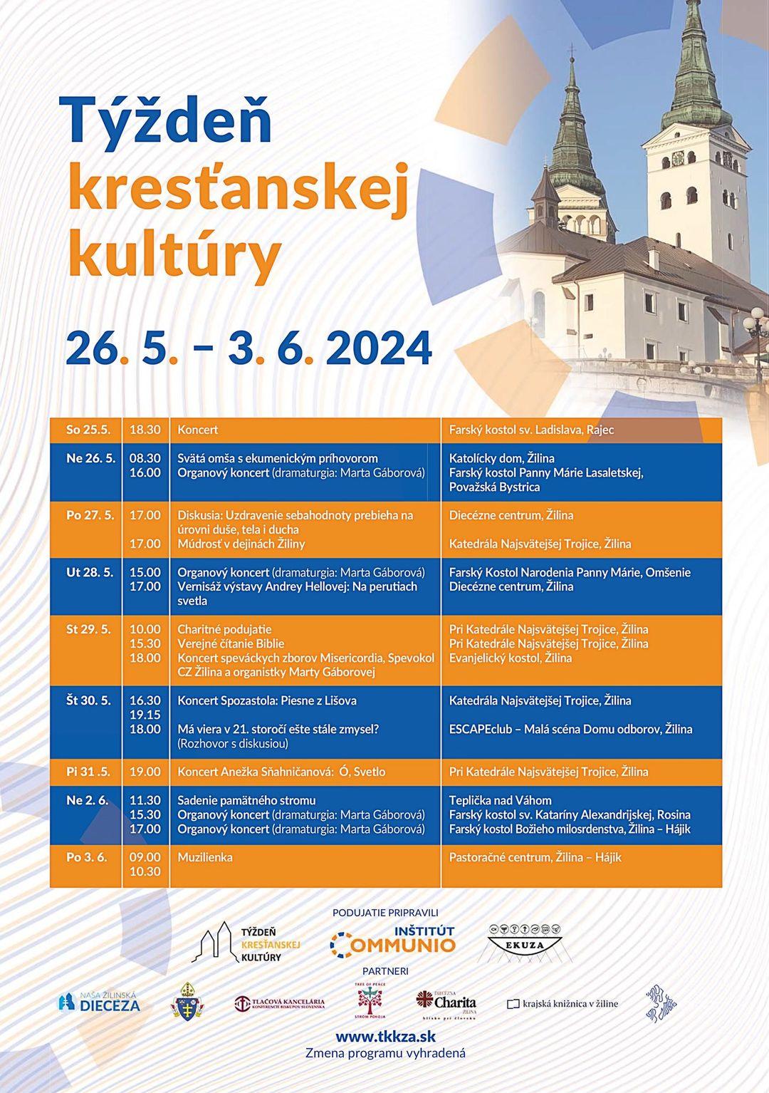 Žilina, Týždeň kresťanskej kultúry, plagát