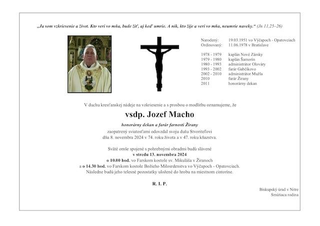 Jozef Macho, parte