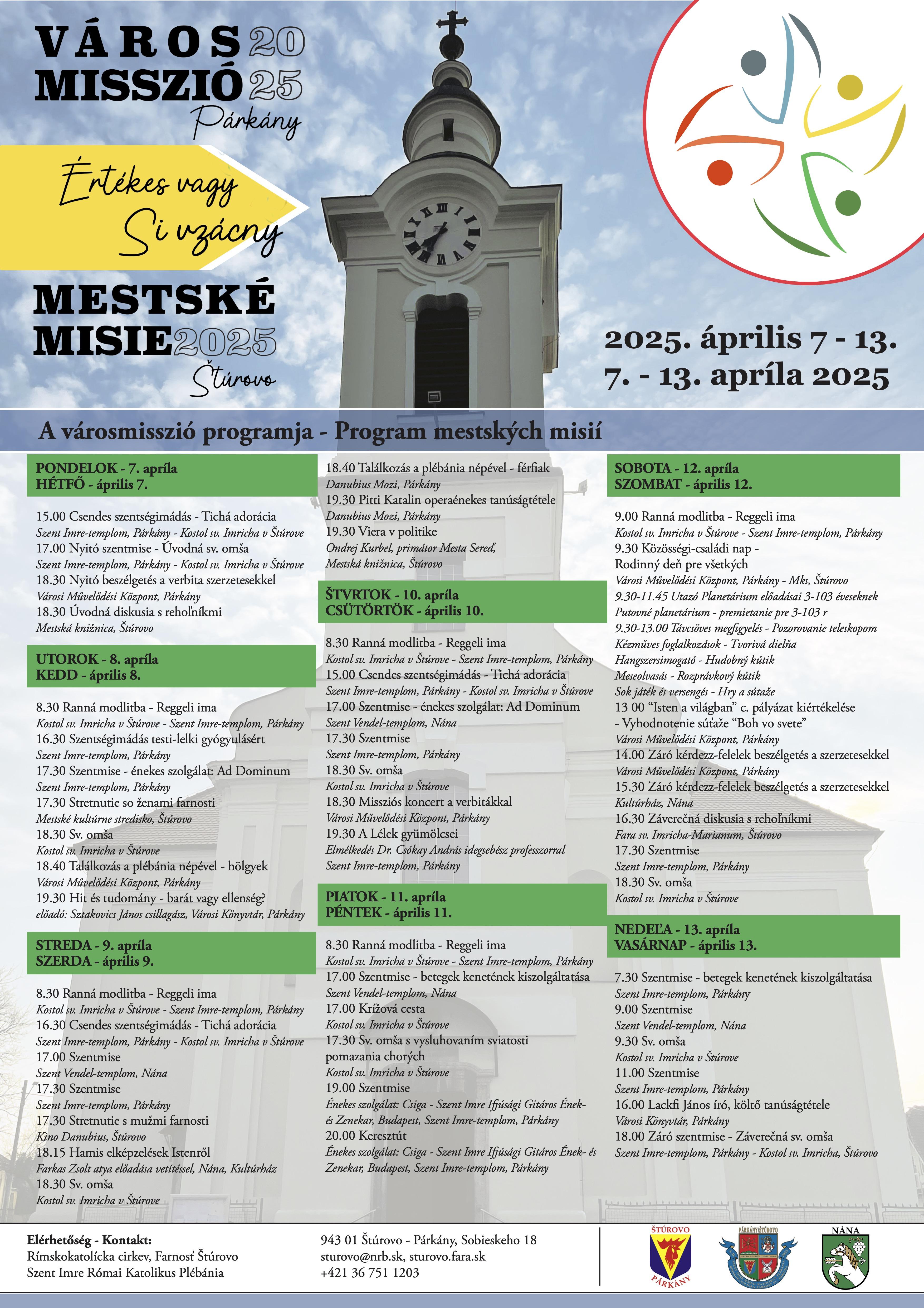 Štúrovo, misie, plagát