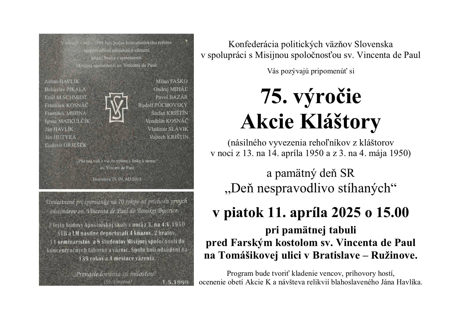 Bratislava, akcia K, plagat