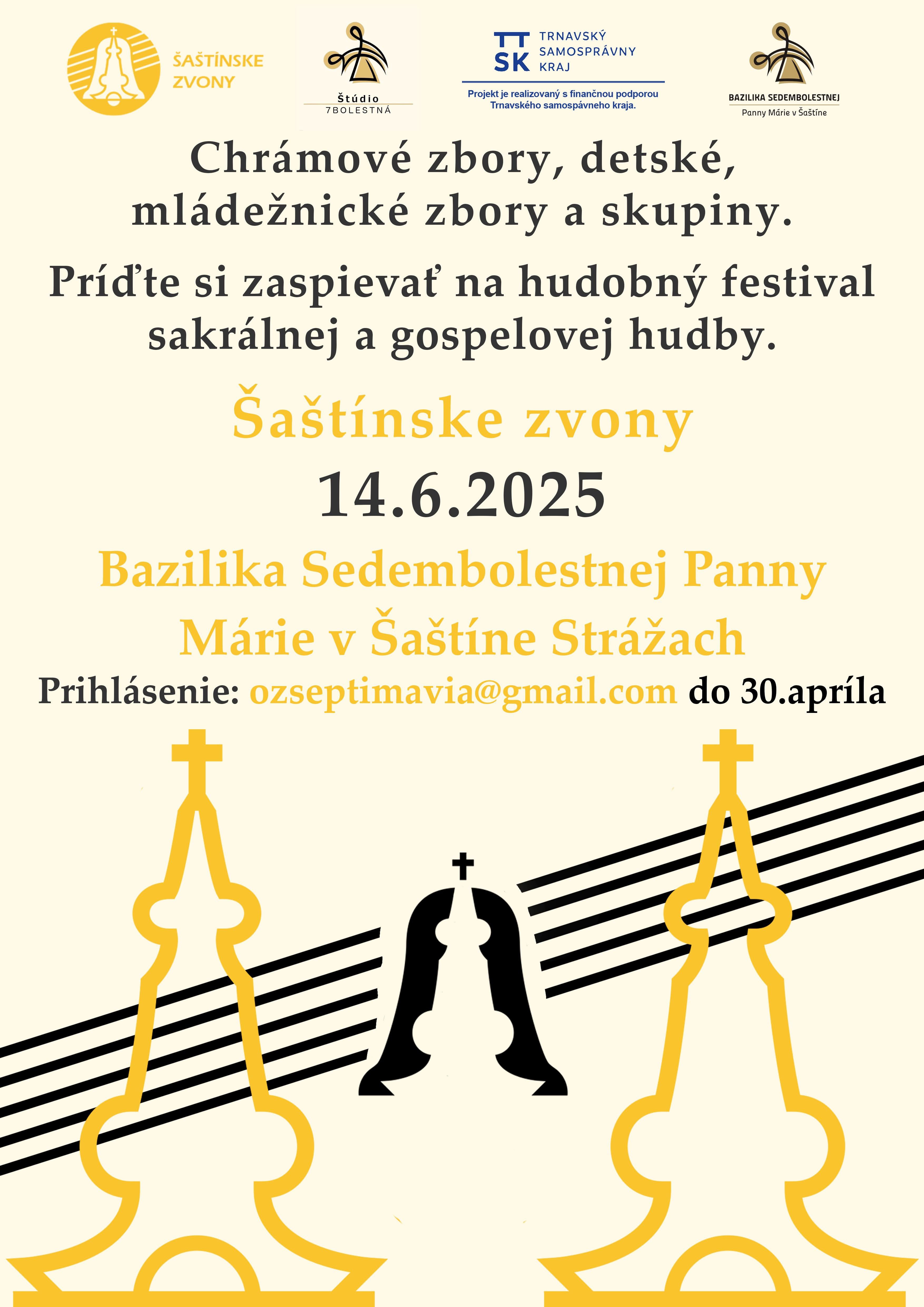 Šaštín, zbory, plagát