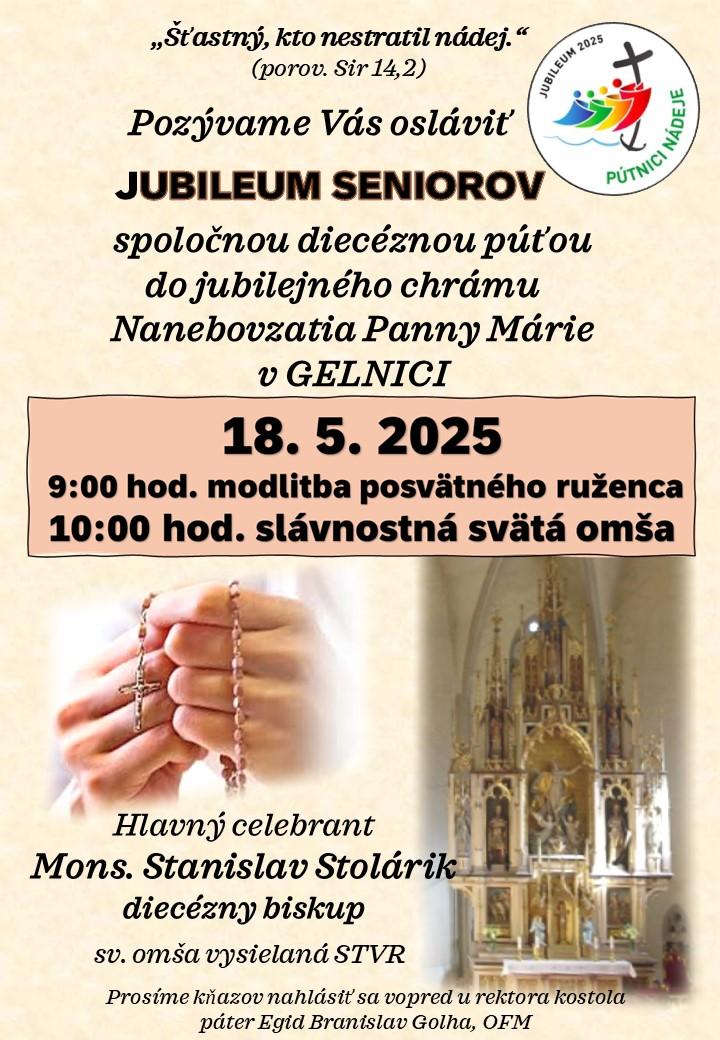 Gelnica, Jubileum, seniori, plagat