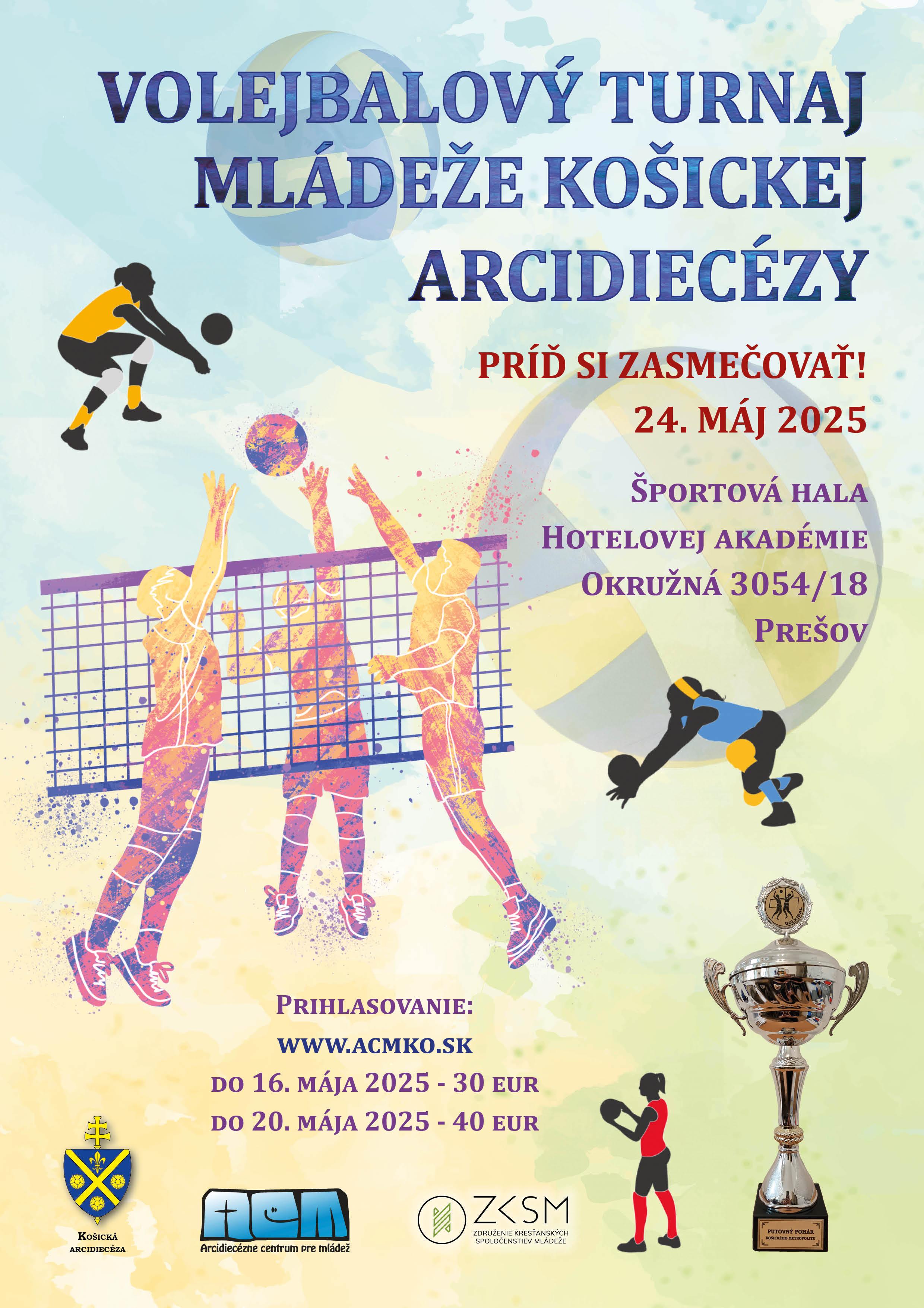Prešov, turnaj, volejbal, plagat