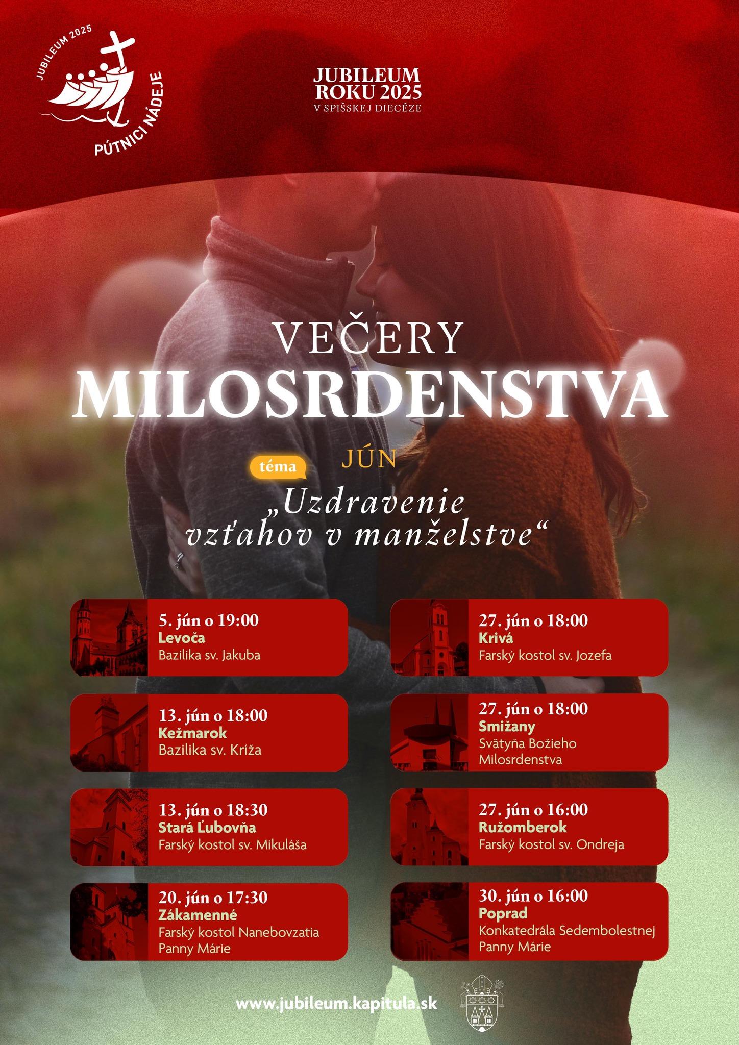 Spisska Kapitula, jun, vecery milosrdenstva, plagat