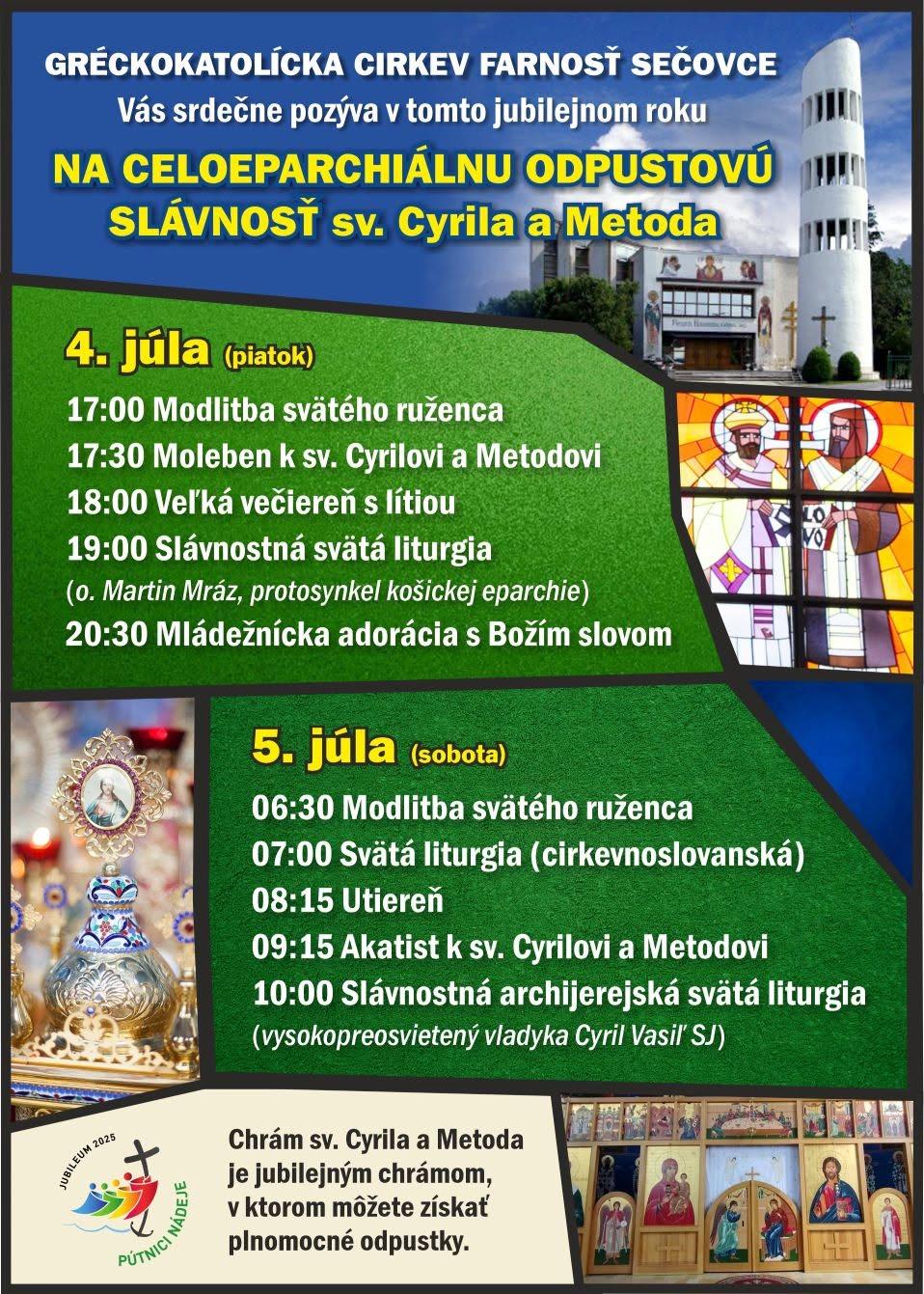 Sečovce, púť, plagát