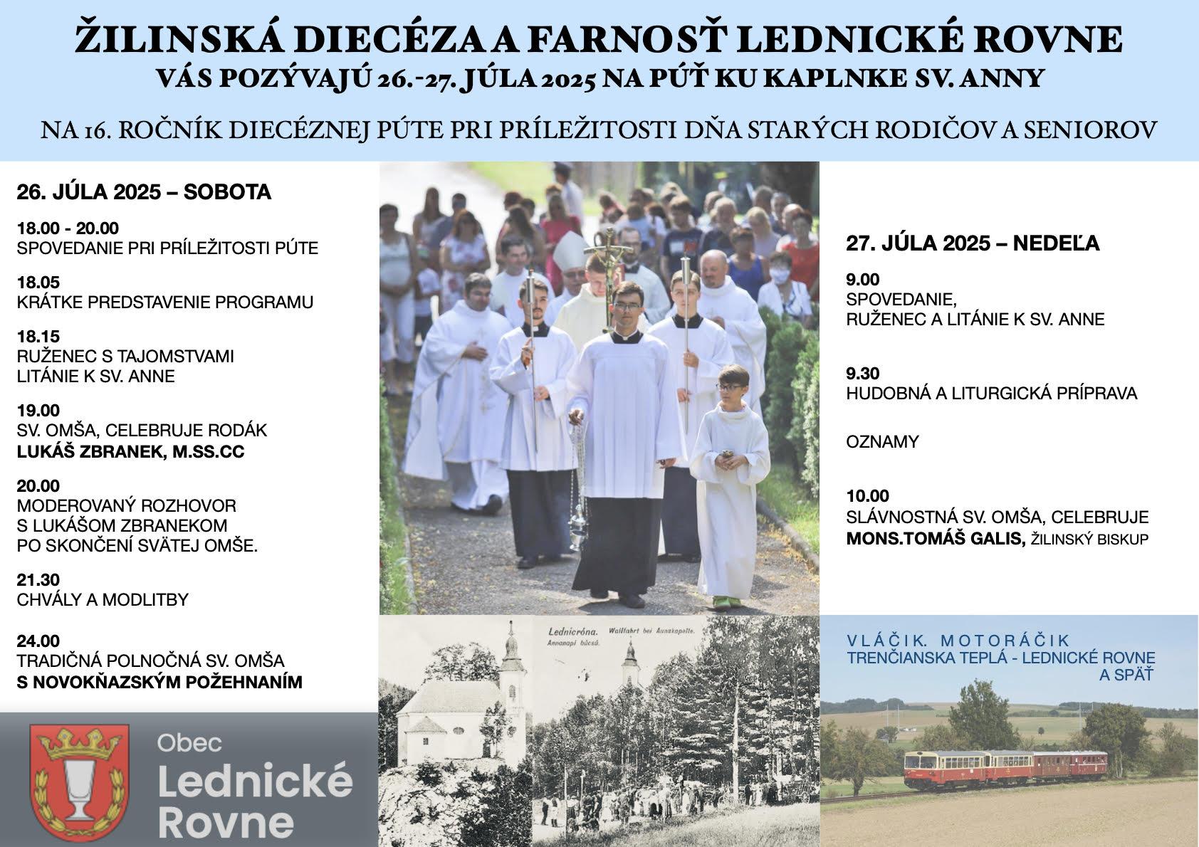Lednicke Rovne, put, program, 2025, plagat