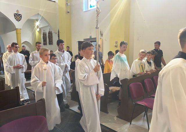 Obišovce, tábor, miništranti