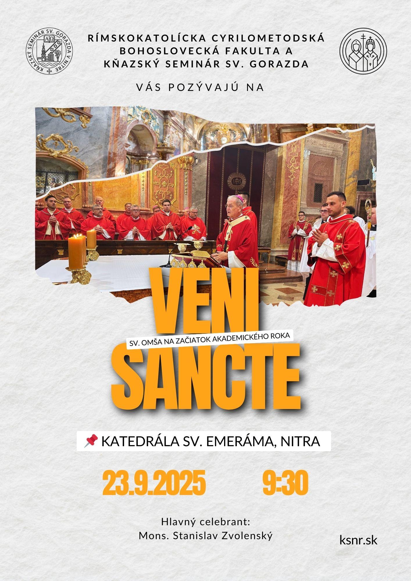 Nitra, Veni Sancte, plagat 2