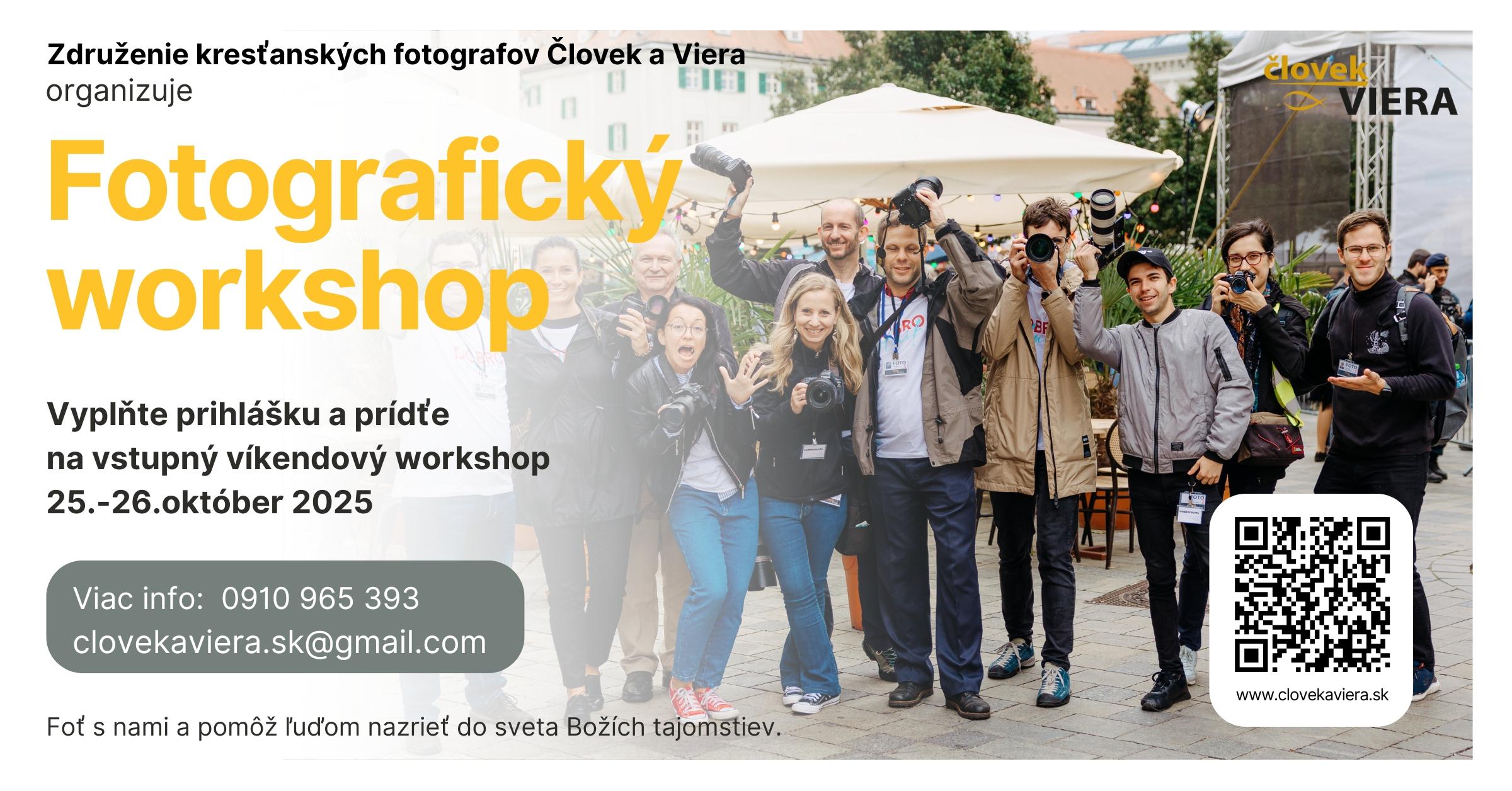Bratislava, Clovek a viera, workshop, plagat