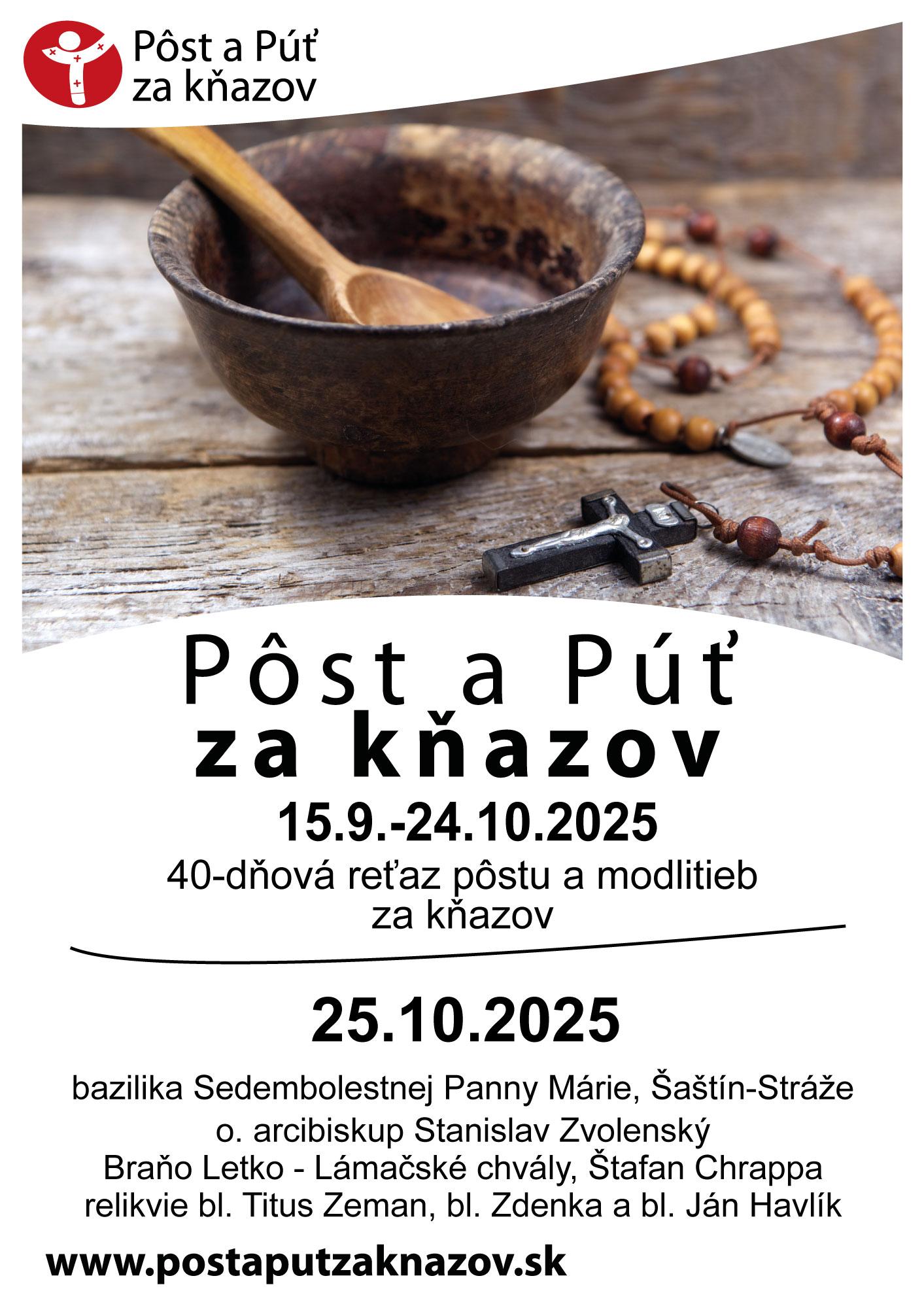 Bratislava, post, modlitby, knazi, plagat