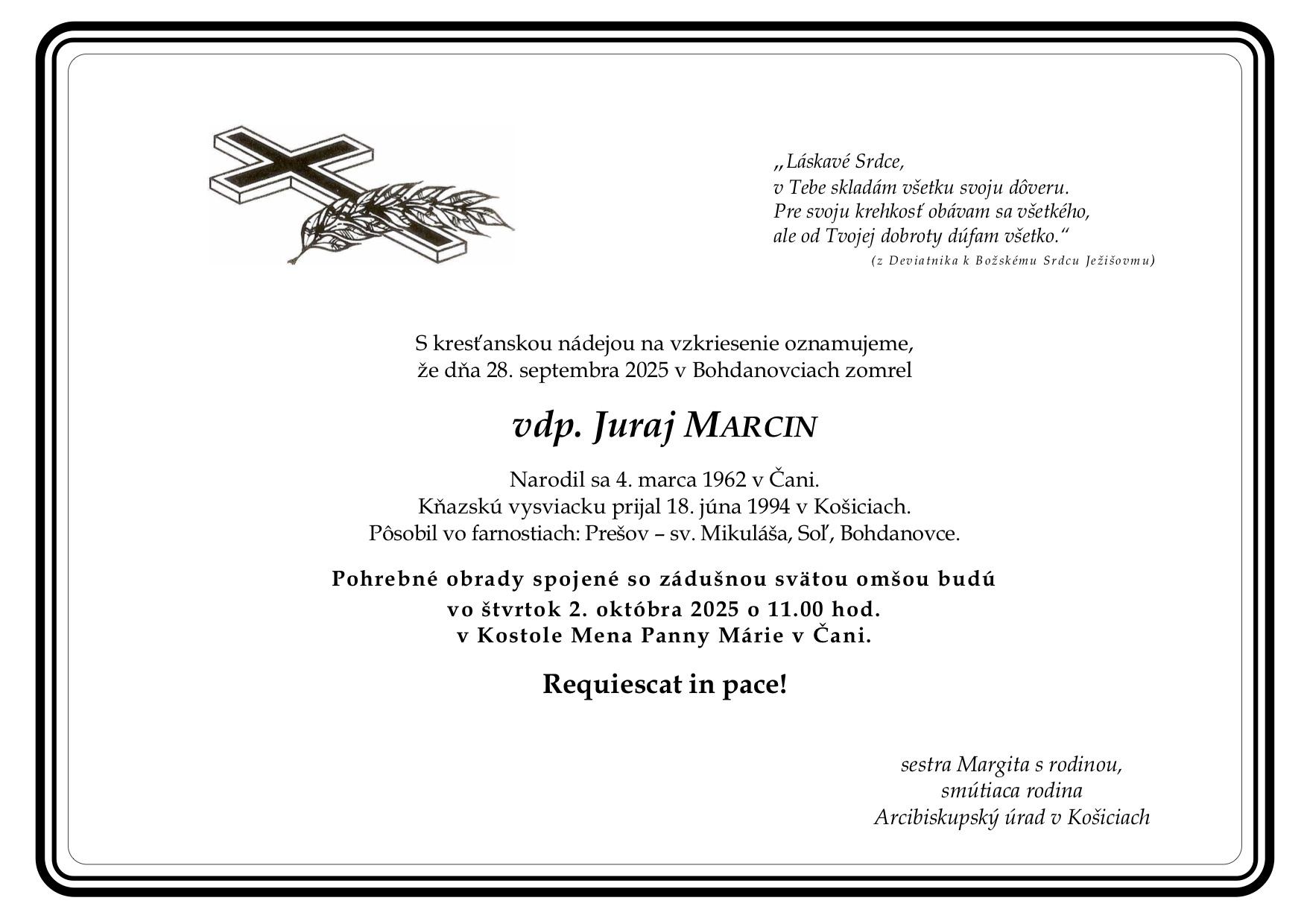 Juraj Marcin, parte