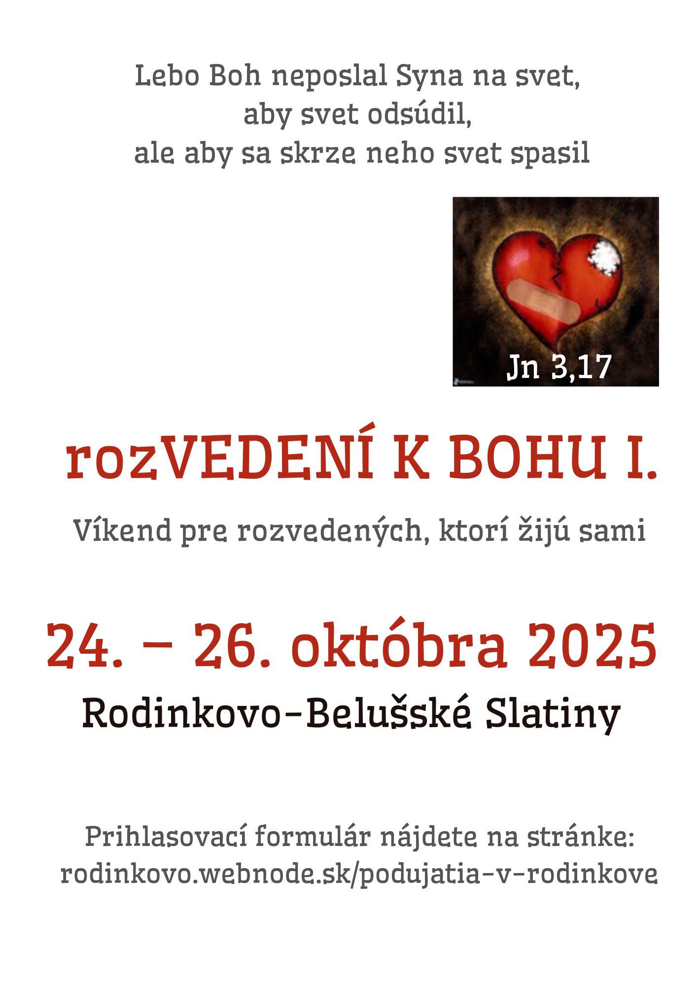 Rozvedeni k Bohu, plagat